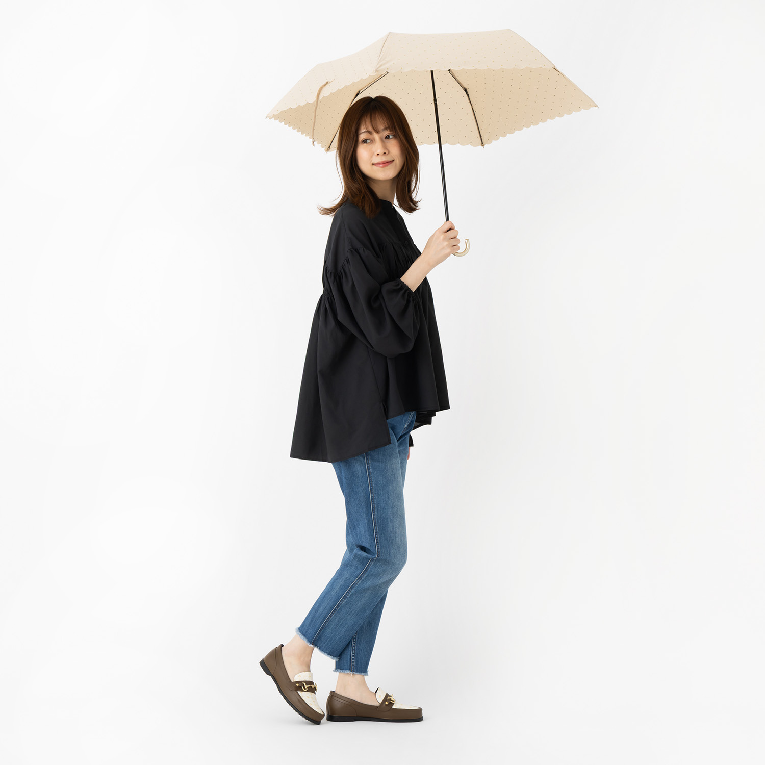 ウィズドロップ メイドイントーキョー ゴムなのに軽くて柔らか！ レインビットローファー