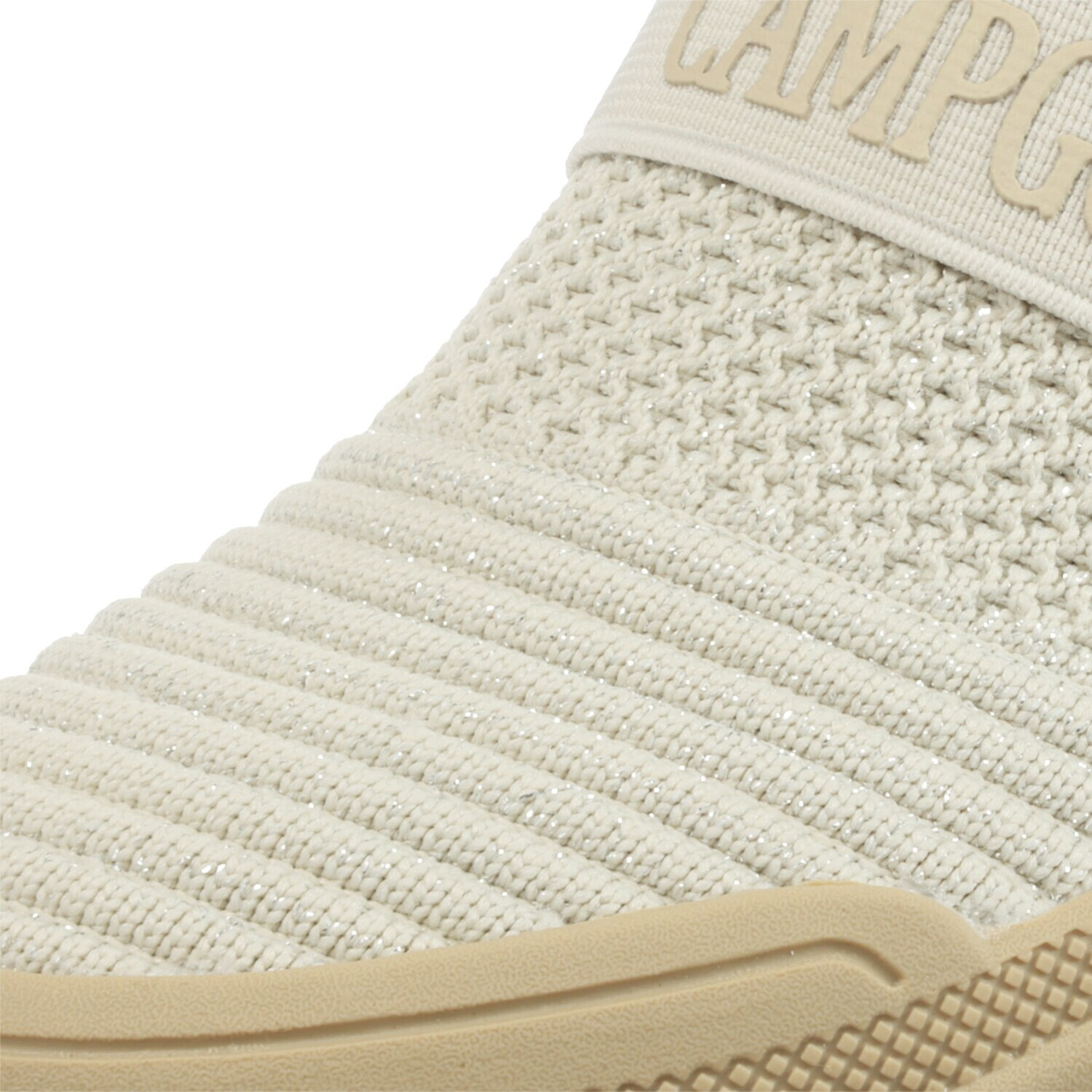 トーキョーキャンプゴー 防水・防滑 ニット素材で着脱ラクラク ボリュームソール スリッポンシューズ