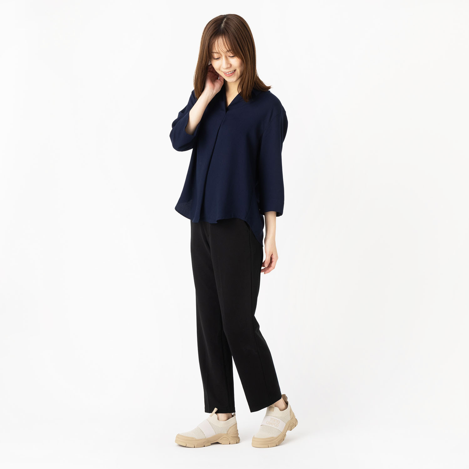 トーキョーキャンプゴー 防水・防滑 ニット素材で着脱ラクラク ボリュームソール スリッポンシューズ