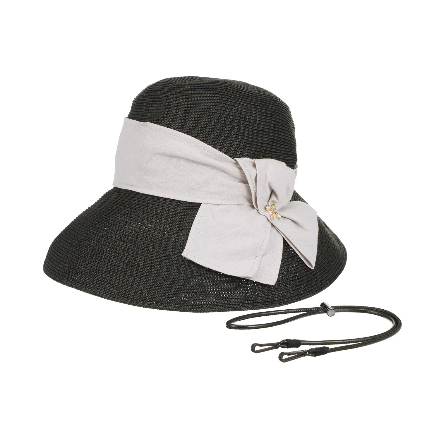 ヘ・エラ ＵＶカット 大人美人 リボンがポイント ブレードクローシュ ＜あごひも付＞