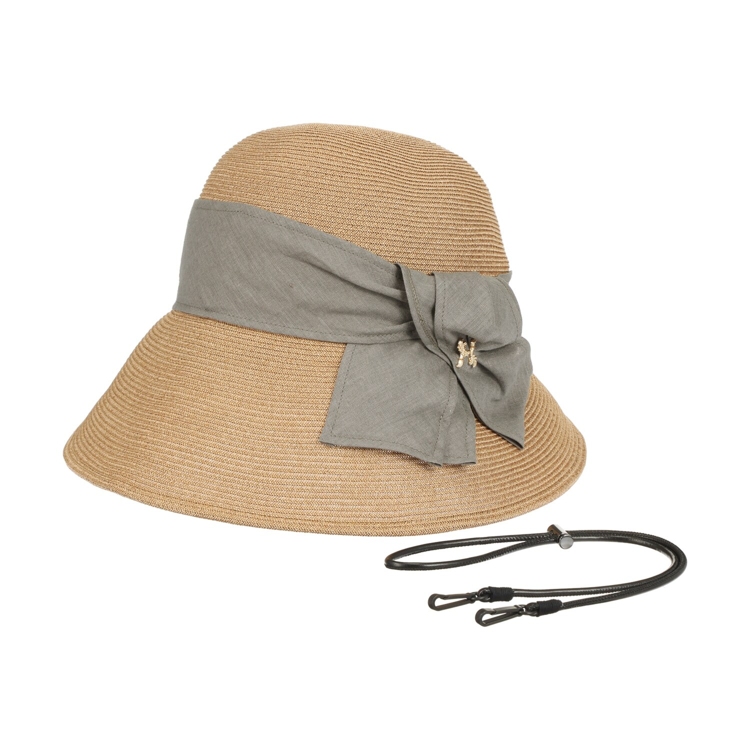 ヘ・エラ ＵＶカット 大人美人 リボンがポイント ブレードクローシュ ＜あごひも付＞