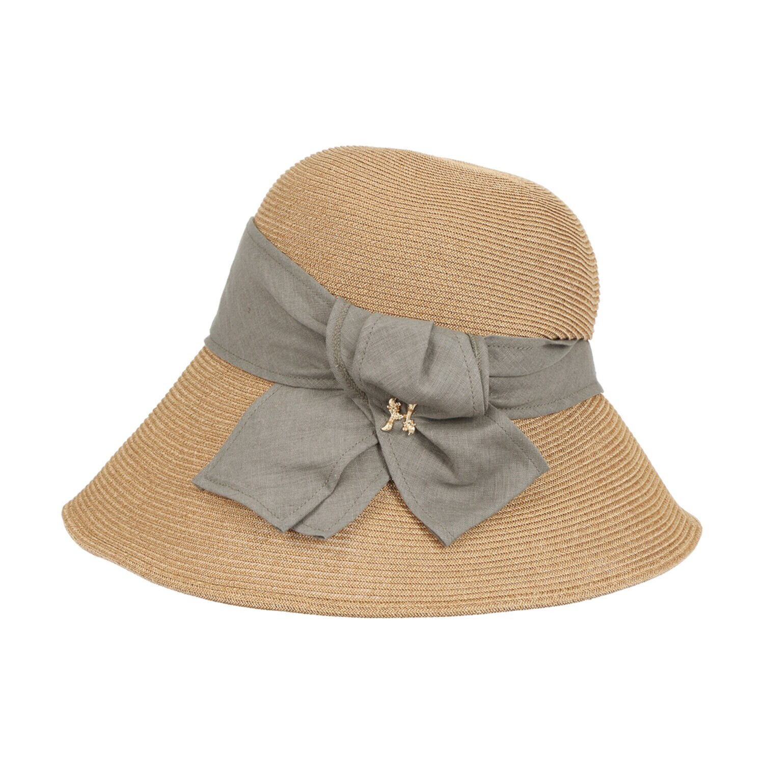 ヘ・エラ ＵＶカット 大人美人 リボンがポイント ブレードクローシュ ＜あごひも付＞