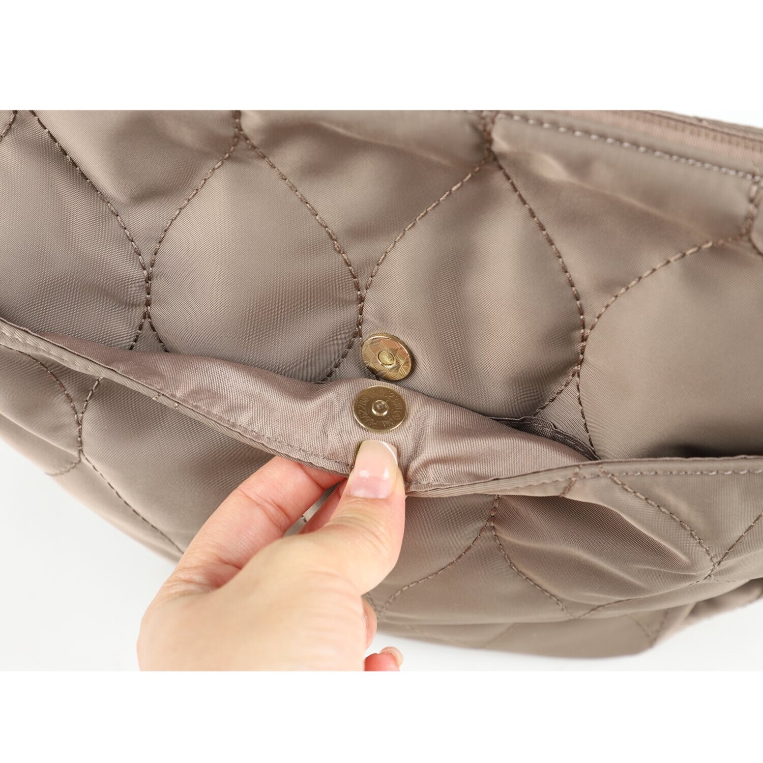 リズデイズ はっ水キルティング 舟形ショルダーバッグ