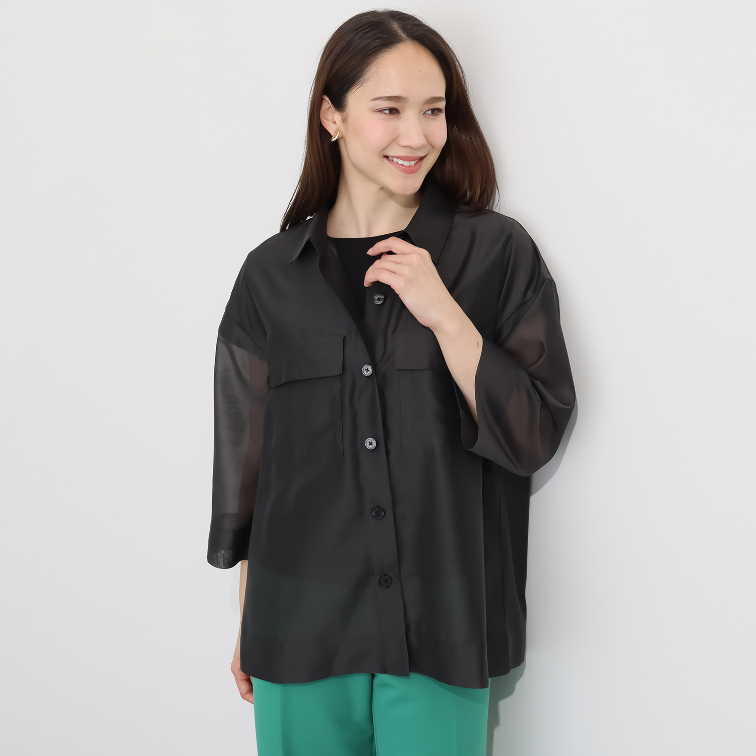 モカサン　ジュンコシマダ 爽やかな透け感がトレンド シアーブラウス