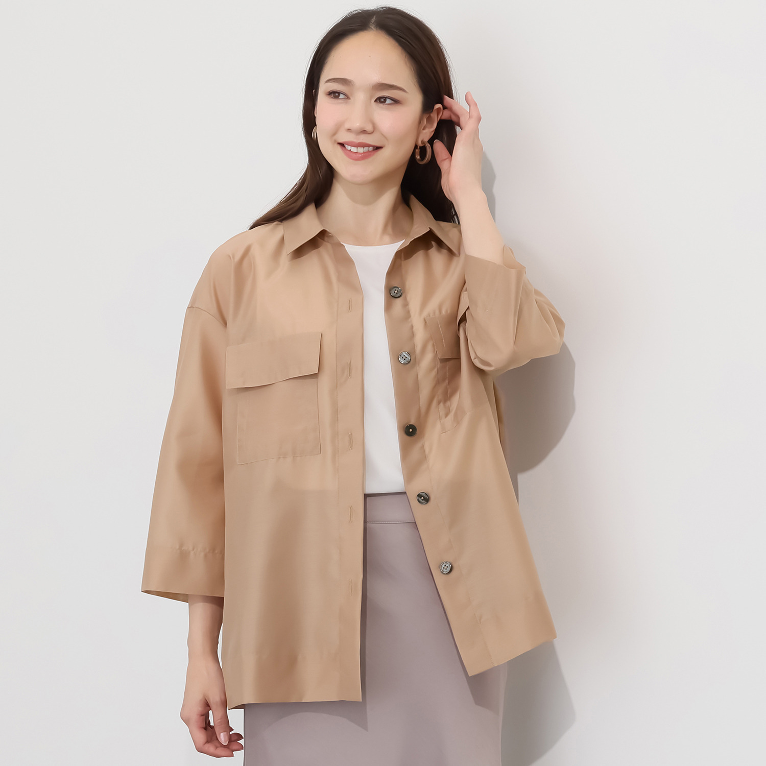 モカサン　ジュンコシマダ 爽やかな透け感がトレンド シアーブラウス