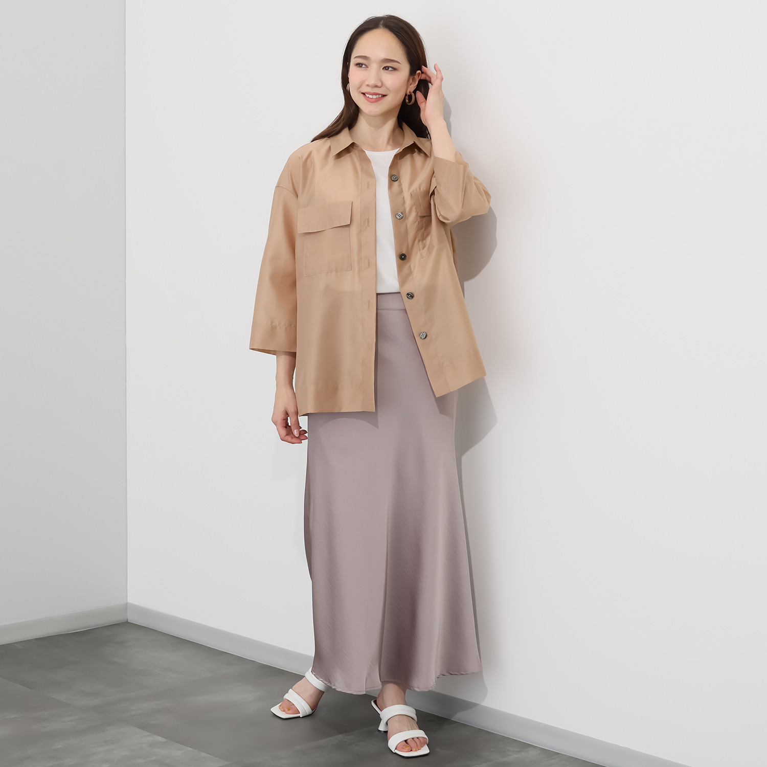 モカサン　ジュンコシマダ 爽やかな透け感がトレンド シアーブラウス