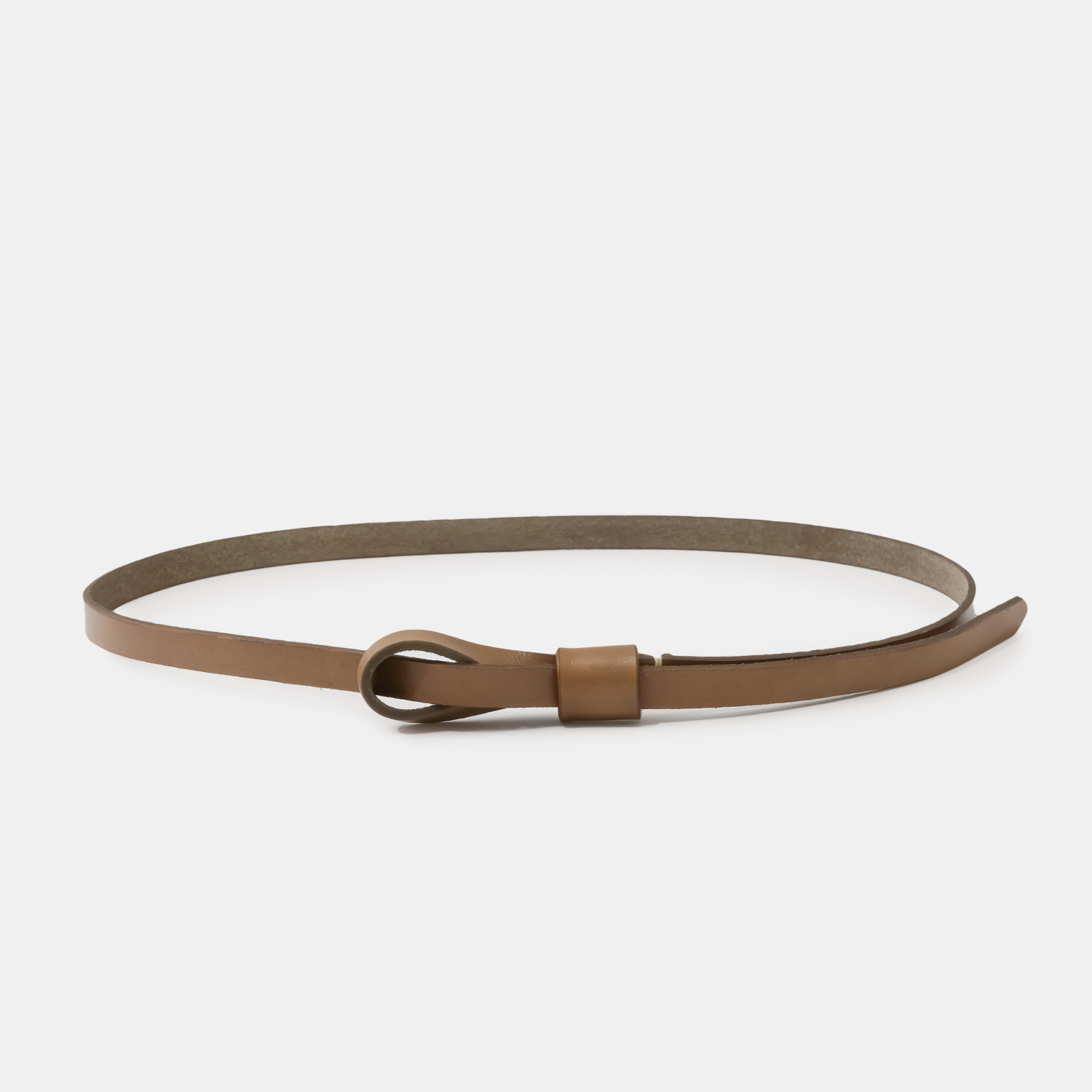 フルグレイン 牛革 リボンベルト