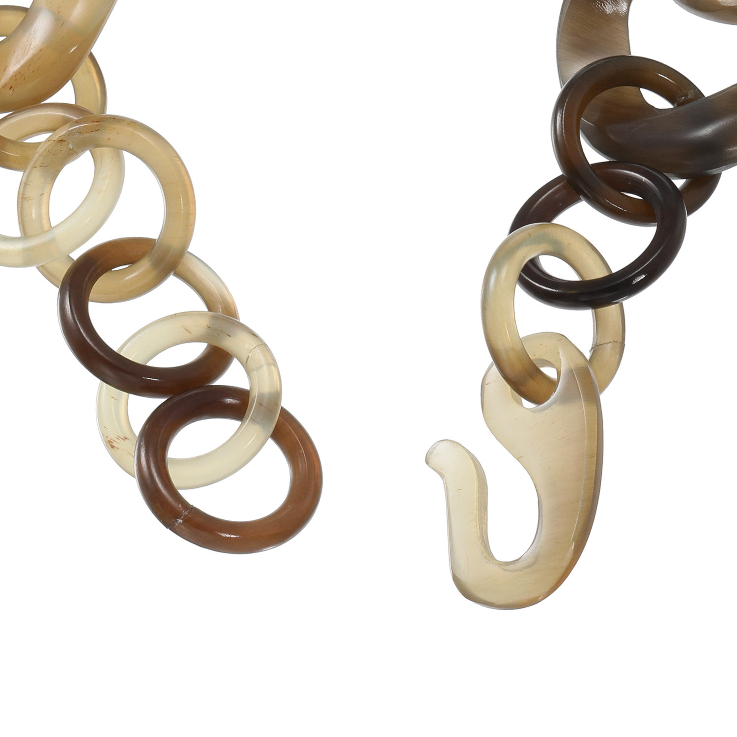 ミル・レーヴ 水牛 チェーンデザイン ネックレス