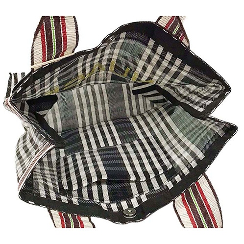 かわいい雑貨屋さん グロリア 刺しゅうロゴアクセント スクエア ビニールトートバッグ