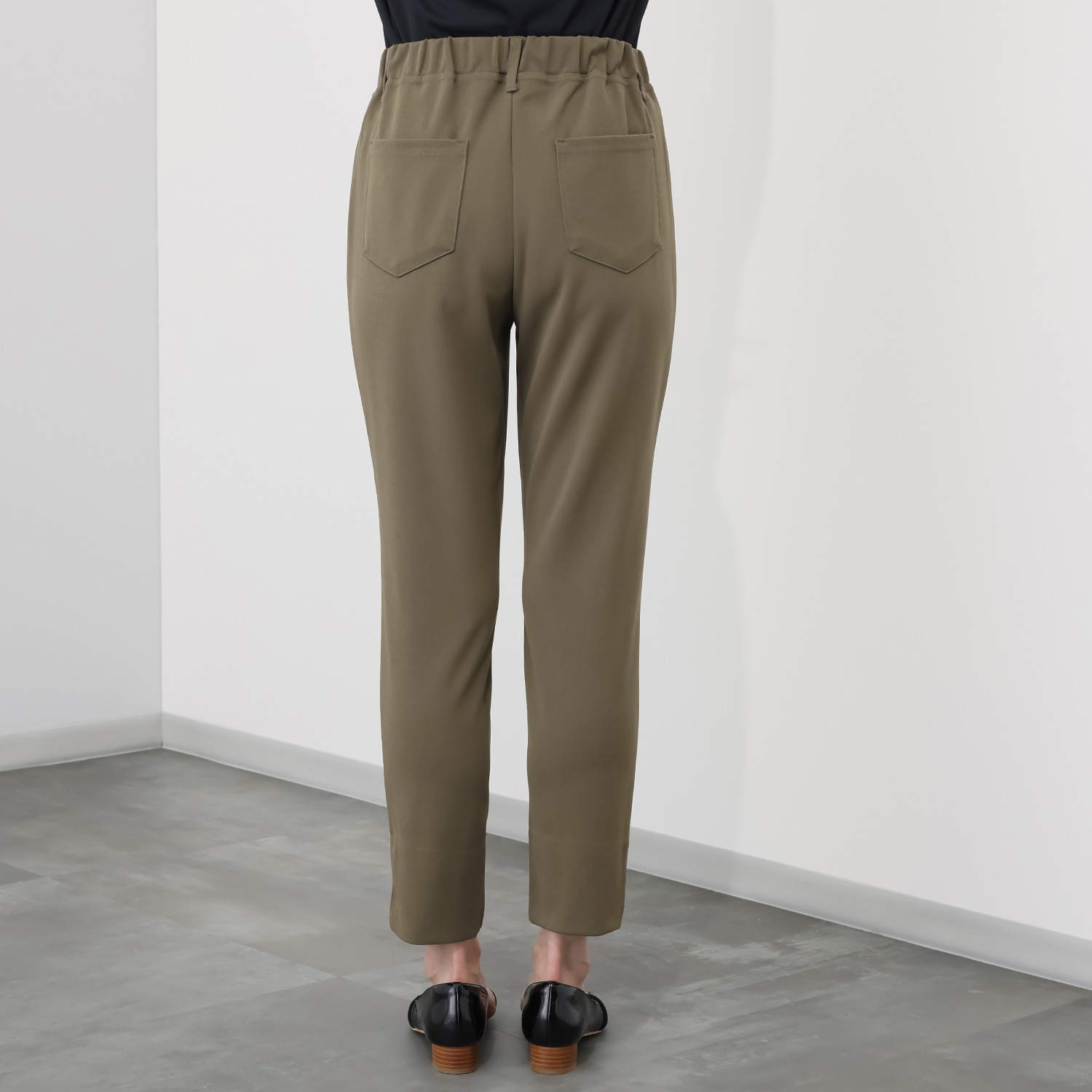 ラ・シュシュ ＵＶカット ドライジョーゼット センタースリット入り スリムパンツ