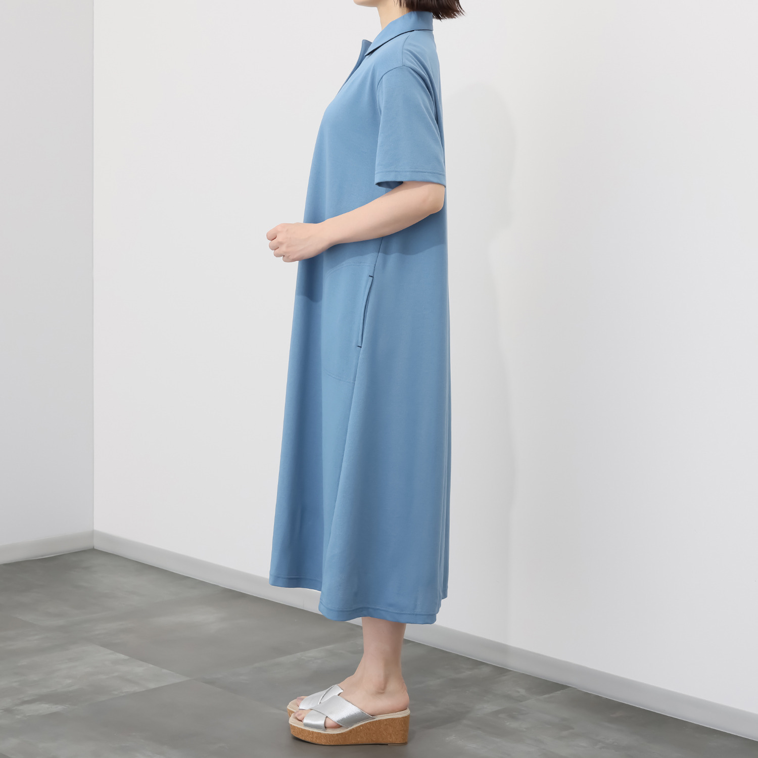 シロヤイチガントウキョウ ＤＥＰＥＮＤ糸使用 アムンゼン 襟付ワンピース