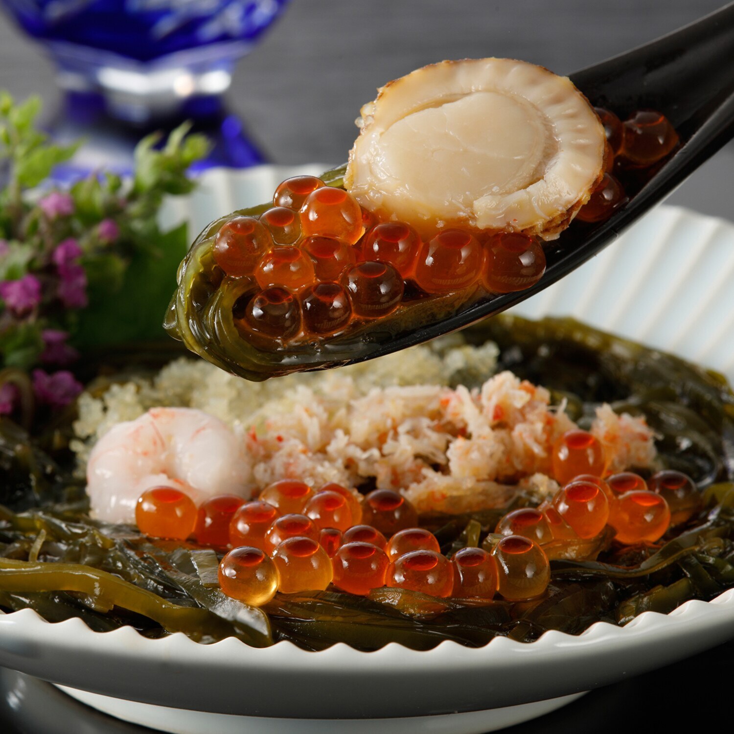 海鮮彩り８種の具材 ねばねば海鮮 ＜いくら醤油漬け ２倍セット＞