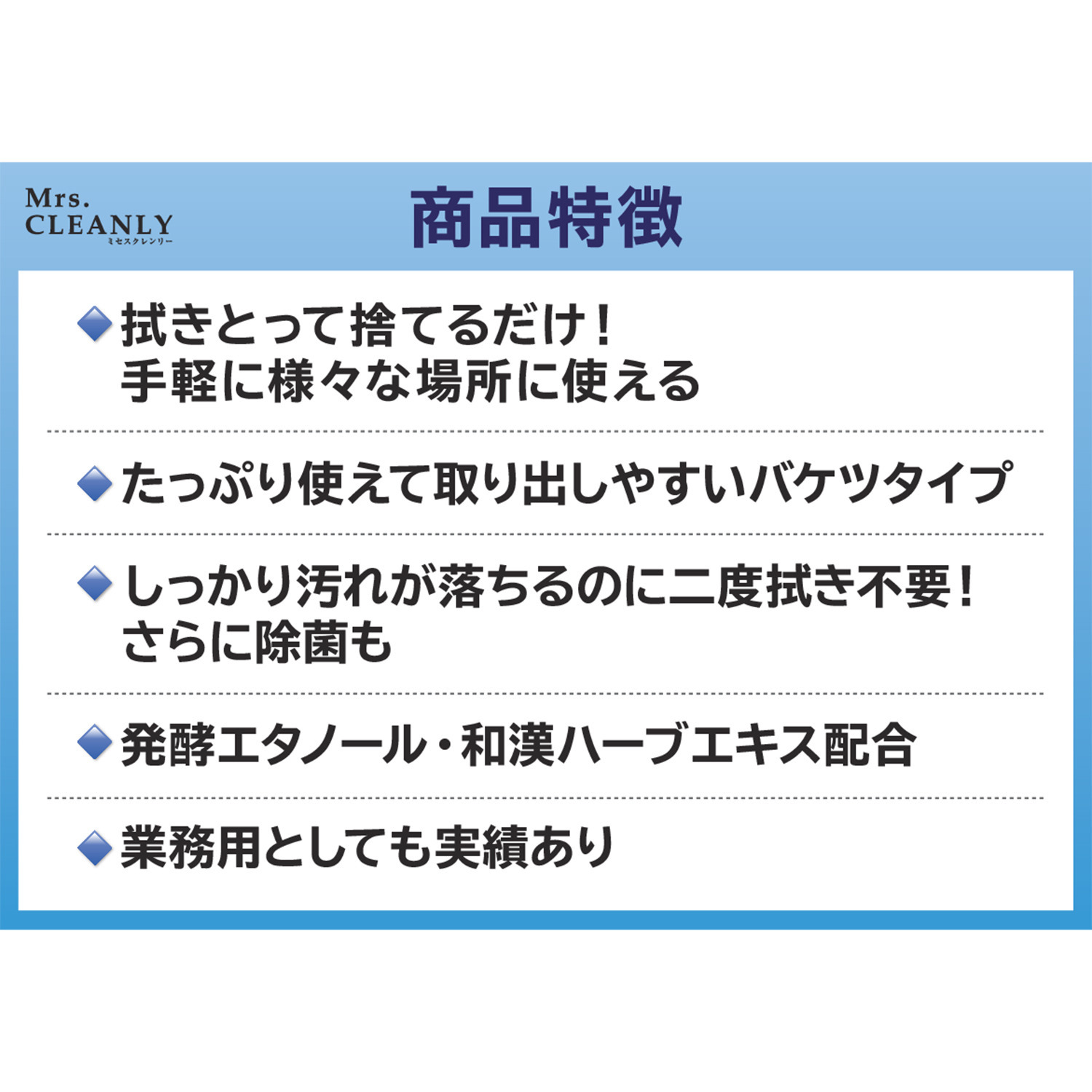 ミセスクレンリー 汚れをふきとって 捨てるだけ お掃除の救世主 たっぷり使える バケツクロス