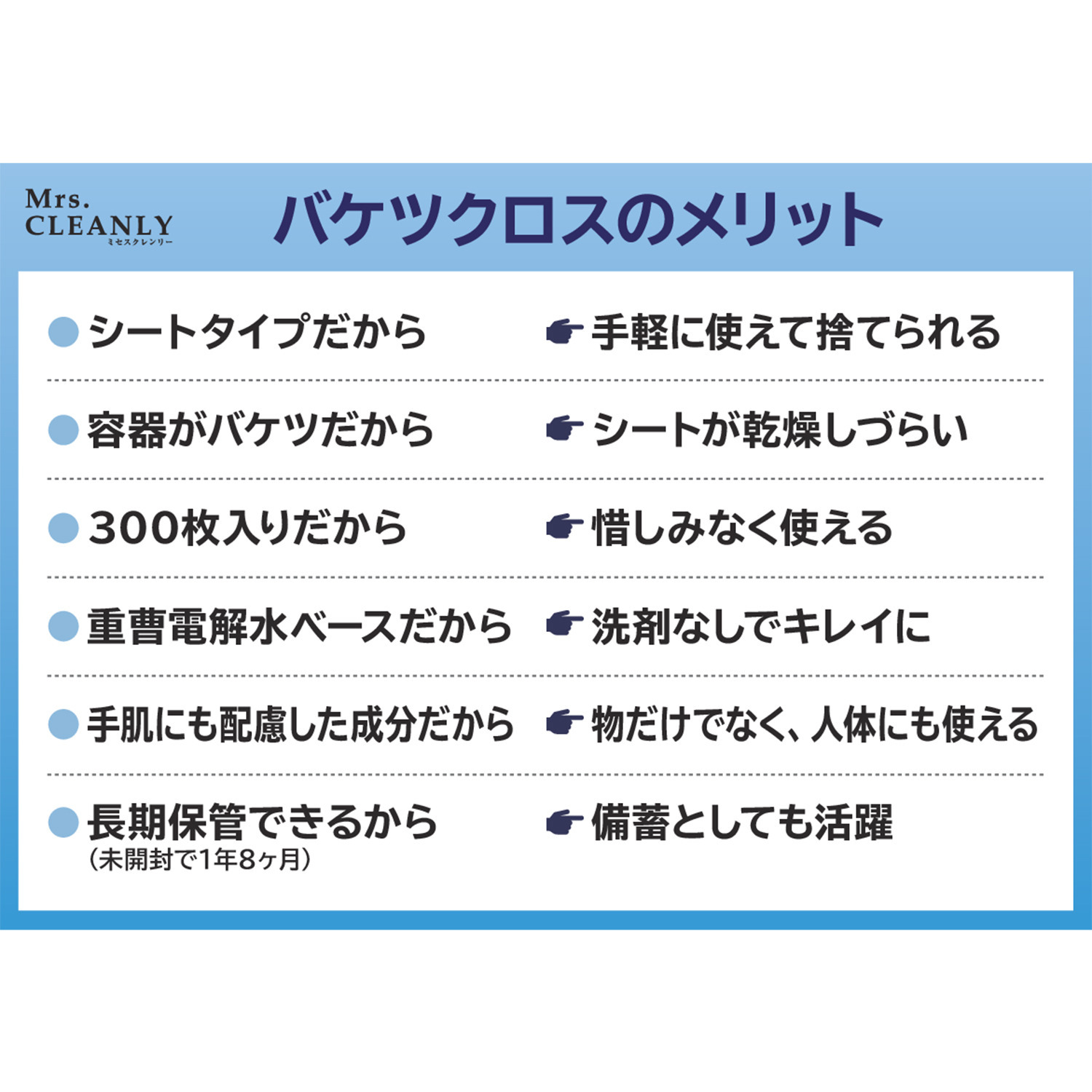 ミセスクレンリー 汚れをふきとって 捨てるだけ お掃除の救世主 たっぷり使える バケツクロス