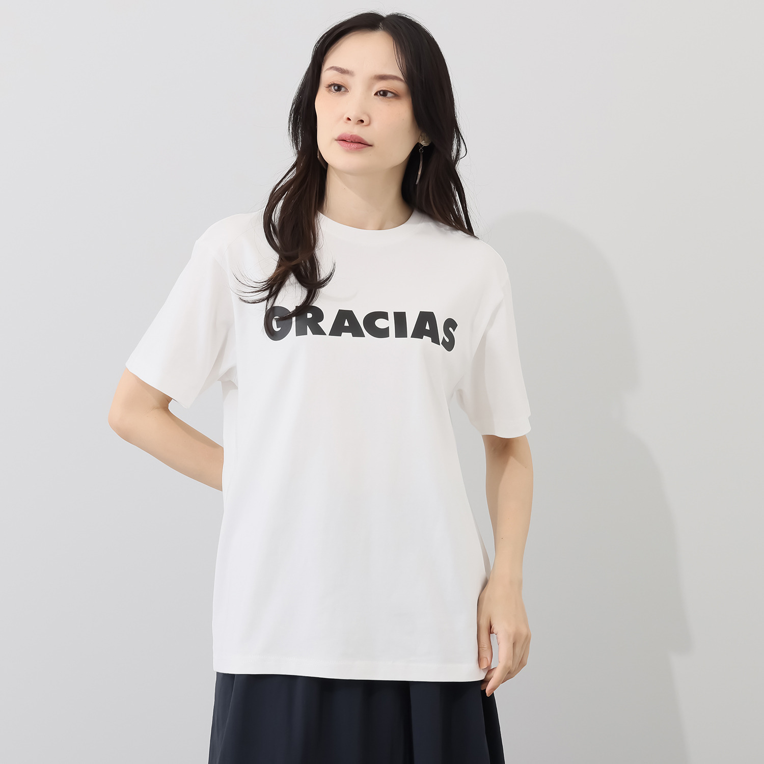 ラソエヌサーティスリー ディグリーズ スペイン語ロゴがポイント 定番プリントＴシャツ