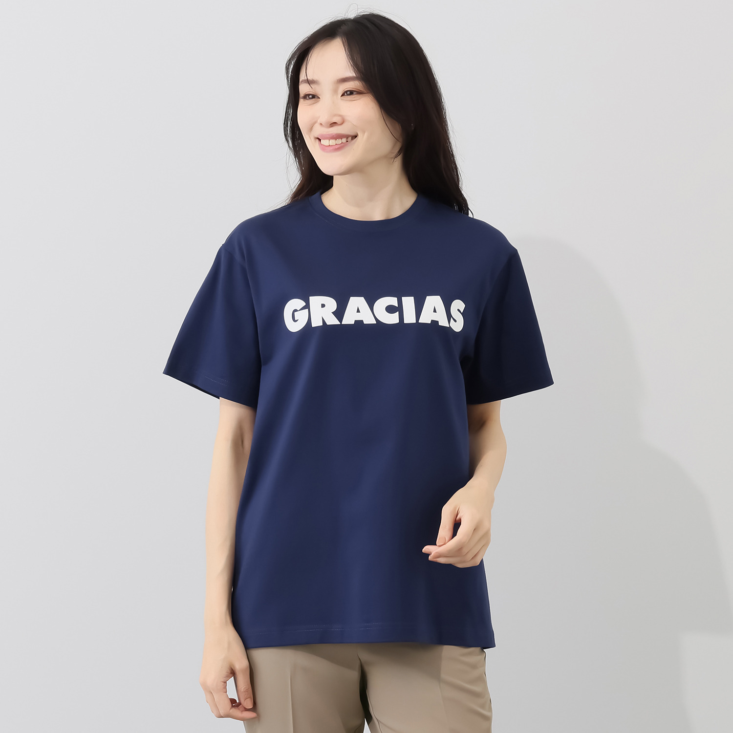ラソエヌサーティスリー ディグリーズ スペイン語ロゴがポイント 定番プリントＴシャツ