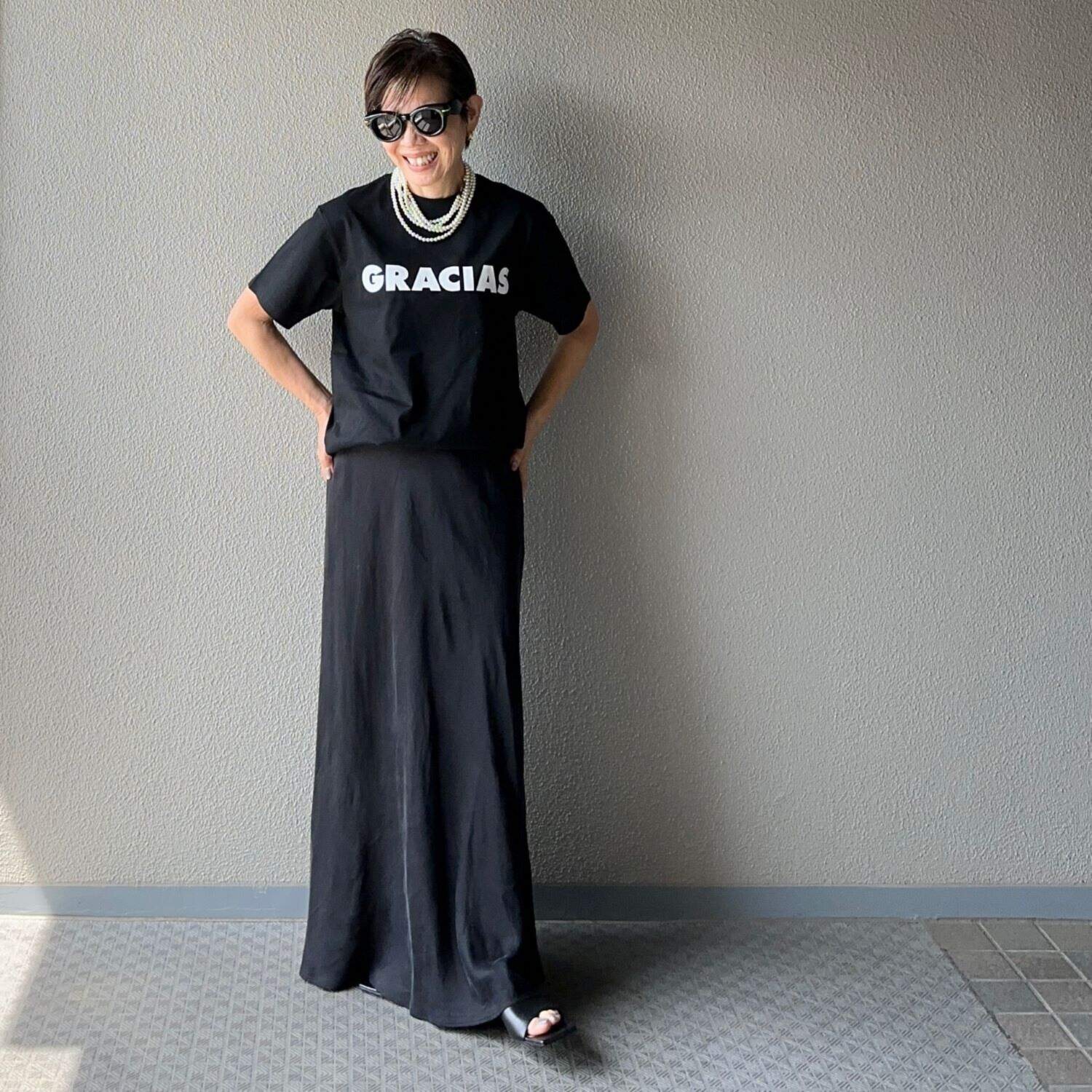 ラソエヌサーティスリー ディグリーズ スペイン語ロゴがポイント 定番プリントＴシャツ