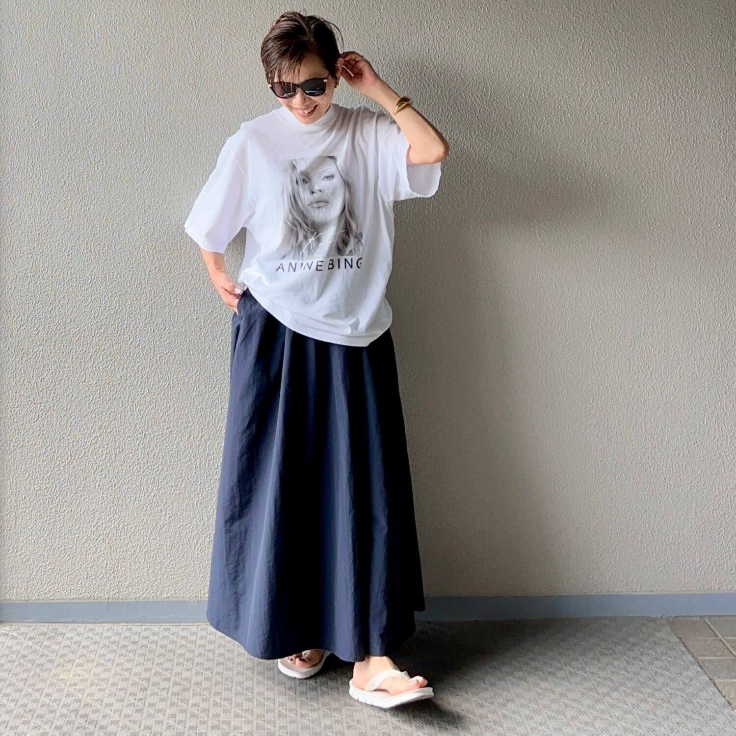 ラソエヌサーティスリー ディグリーズ はっ水 ギャザースカート