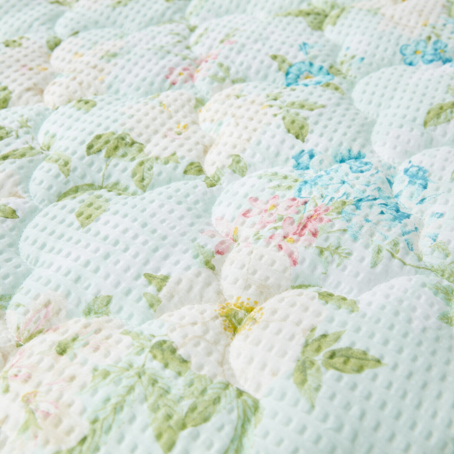 大津毛織 やわらか・さわやか 綿混リップル キルトケット＆ 敷きパッド２点セット ＜シングル＞