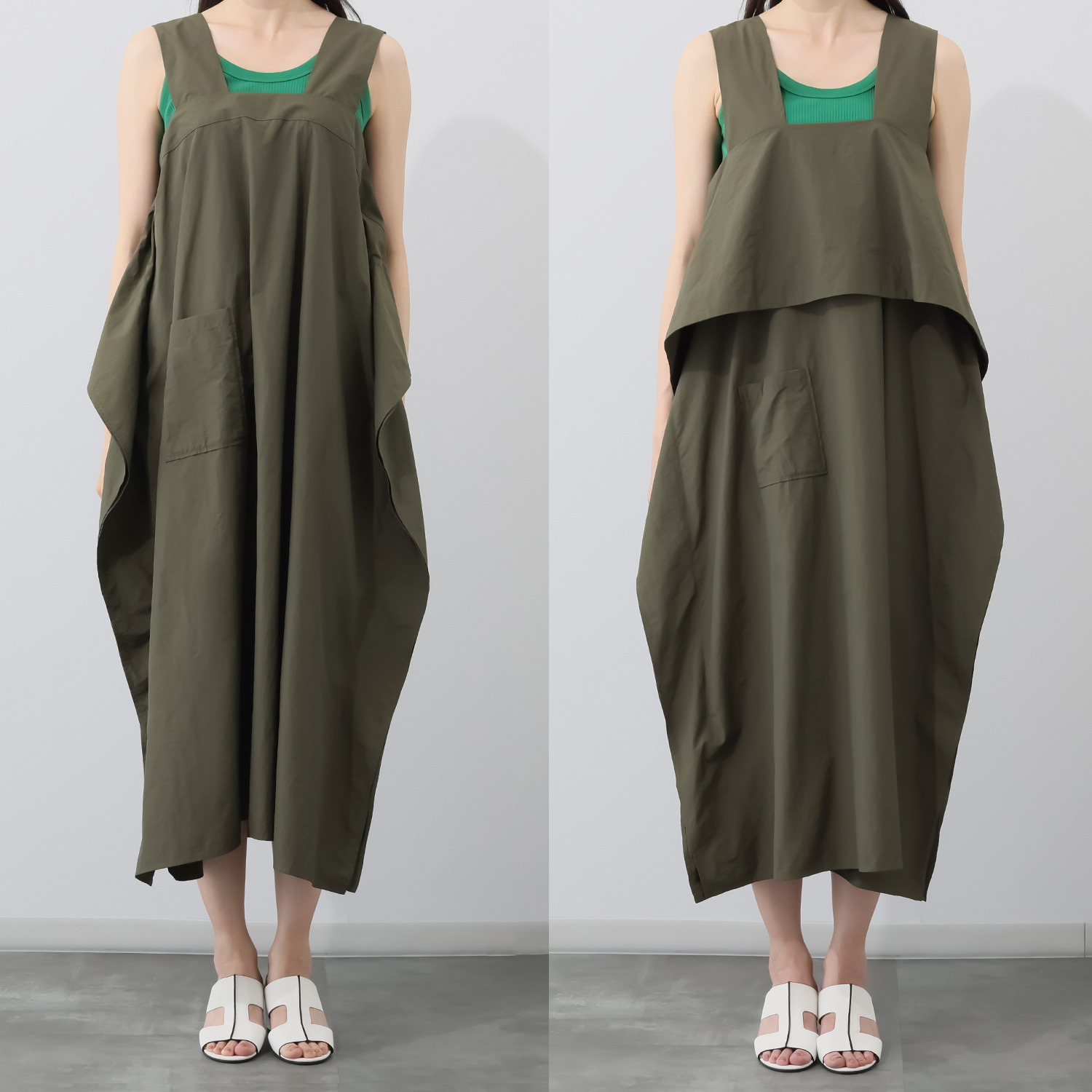 ウノ・ウノ・ドゥーエ アレンジいろいろ 着て楽しい ２ウェイ ジャンパースカート