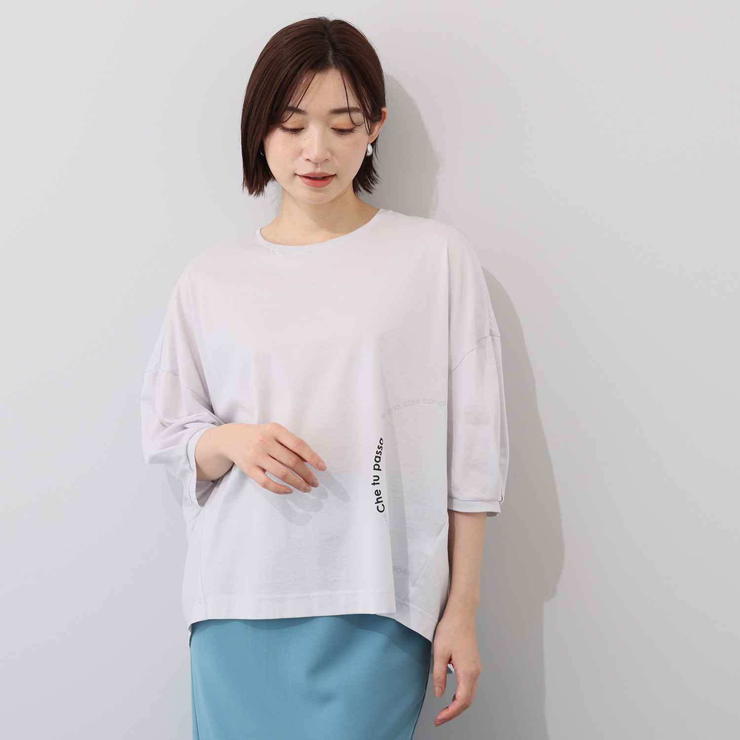 クオリー 綿１００％ サークルラインロゴ プルオーバー