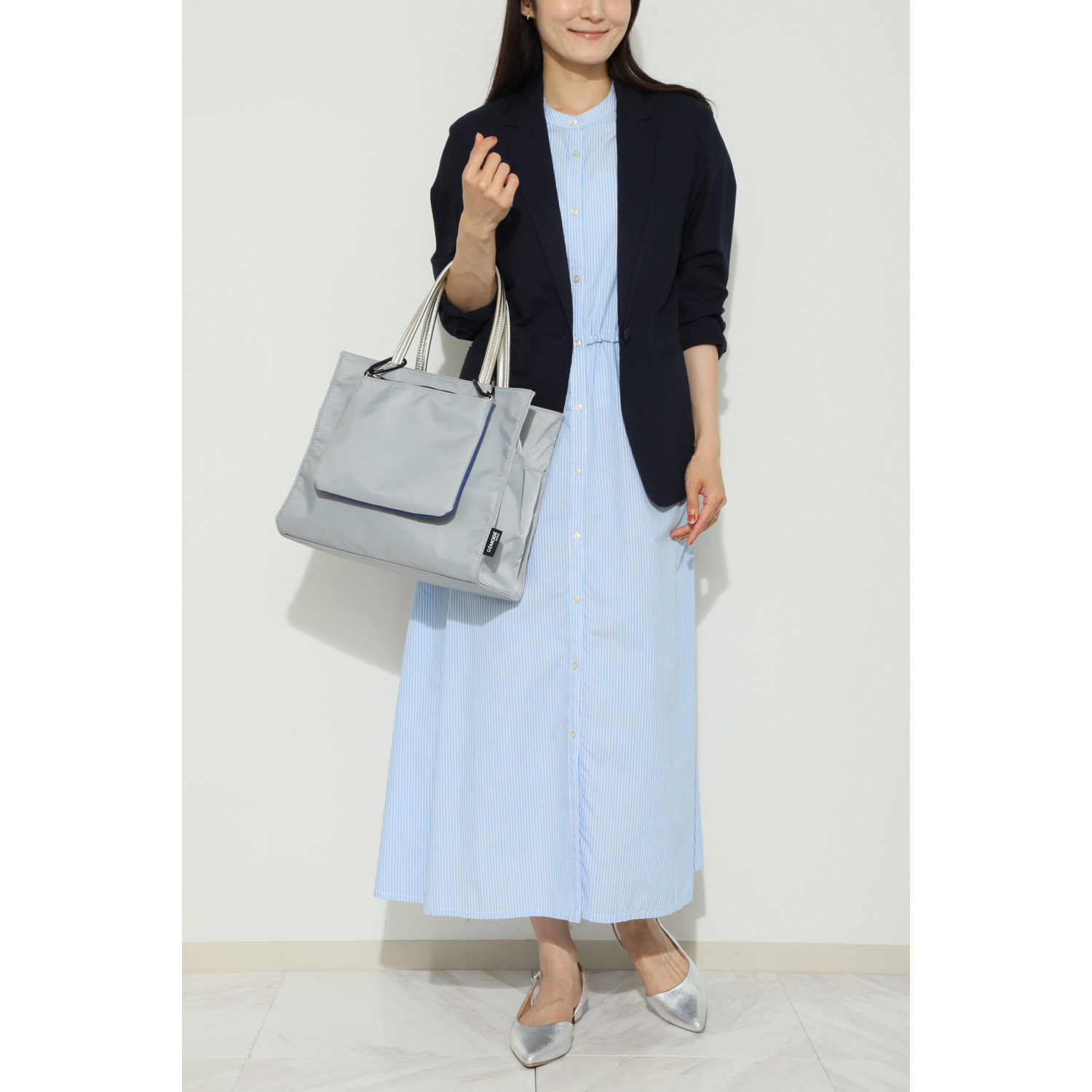 デモデ× マウド・ターサー はっ水ナイロン ３ウェイトートバッグ “ビコロール” ＜ポーチ付＞