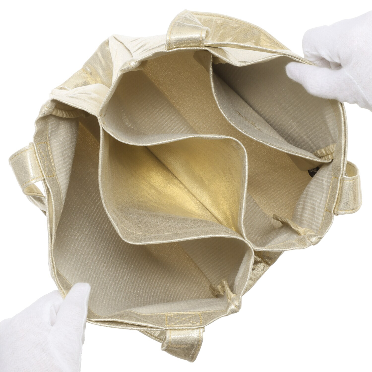 デモデ× マウド・ターサー メタリックカラー 三層式 ２ウェイトートバッグ “ラディウス”