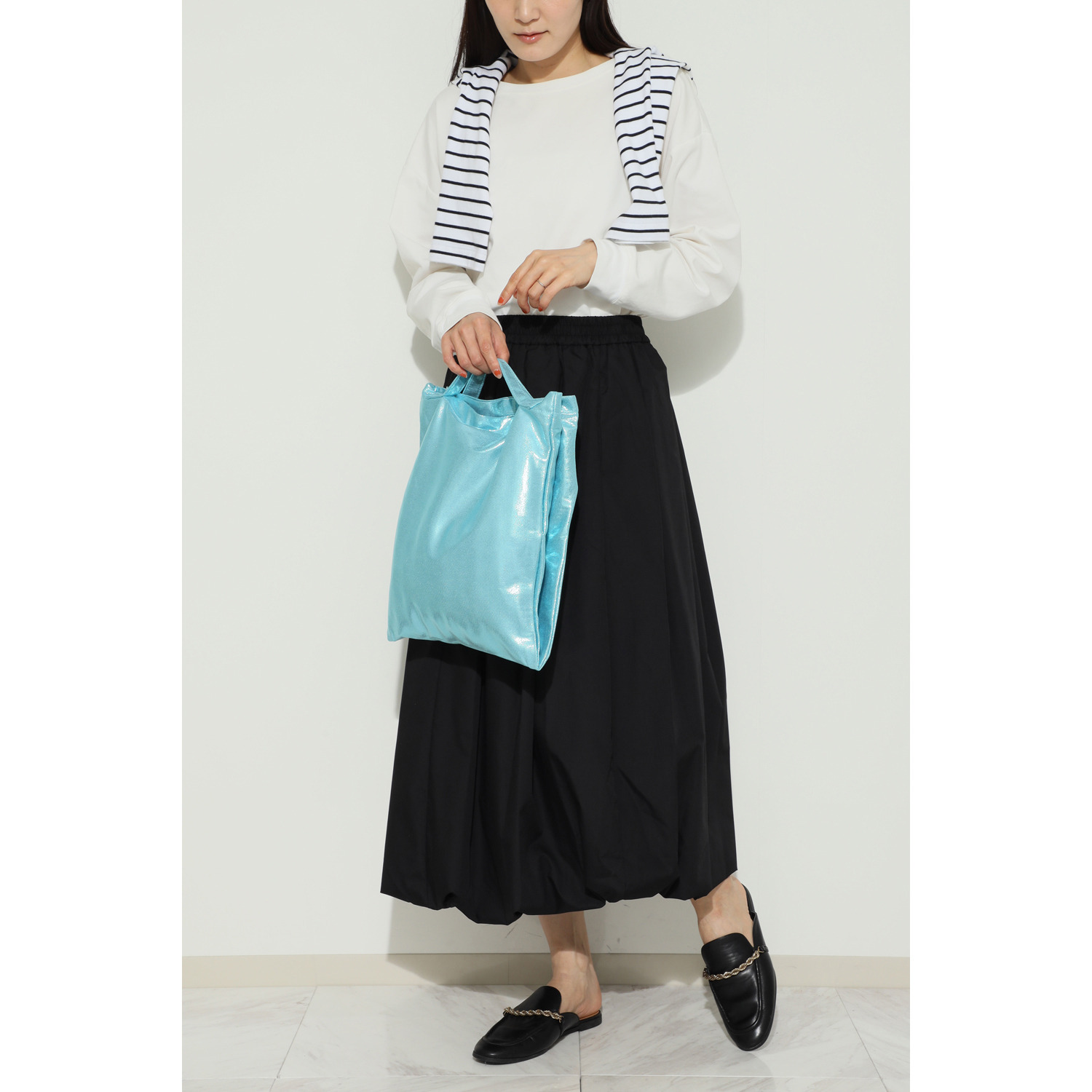 デモデ× マウド・ターサー メタリックカラー 三層式 ２ウェイトートバッグ “ラディウス”