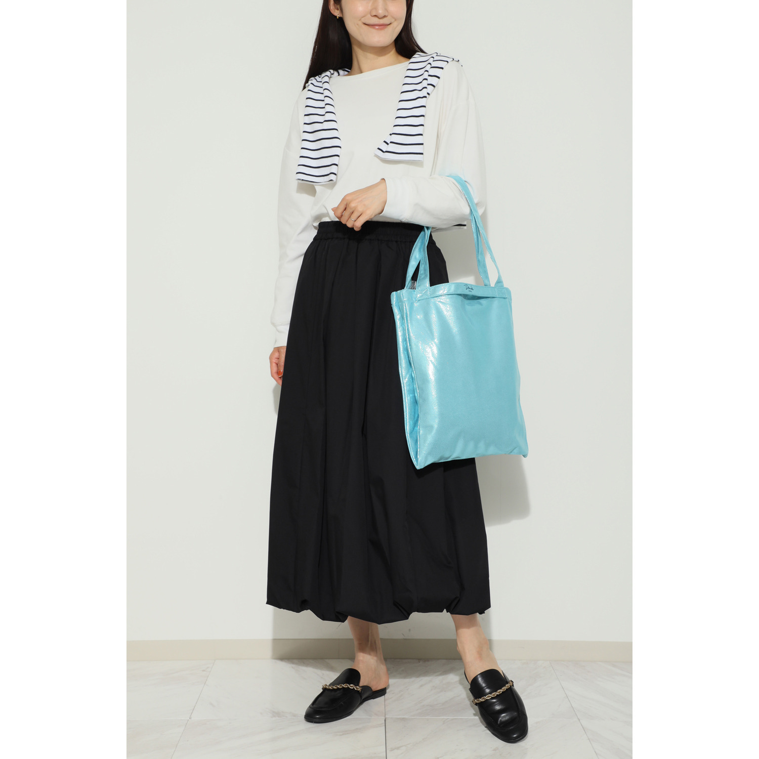 デモデ× マウド・ターサー メタリックカラー 三層式 ２ウェイトートバッグ “ラディウス”