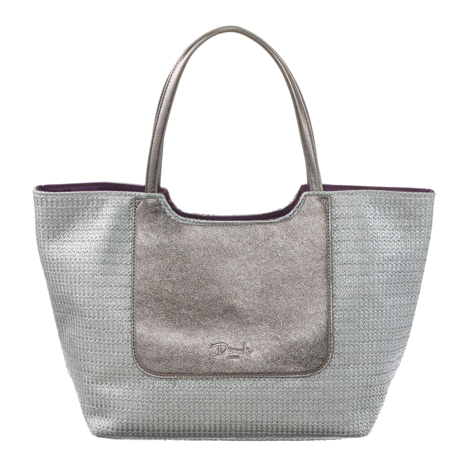 デモデ× マウド・ターサー 異素材ミックス カゴバッグ “ペティーユ”