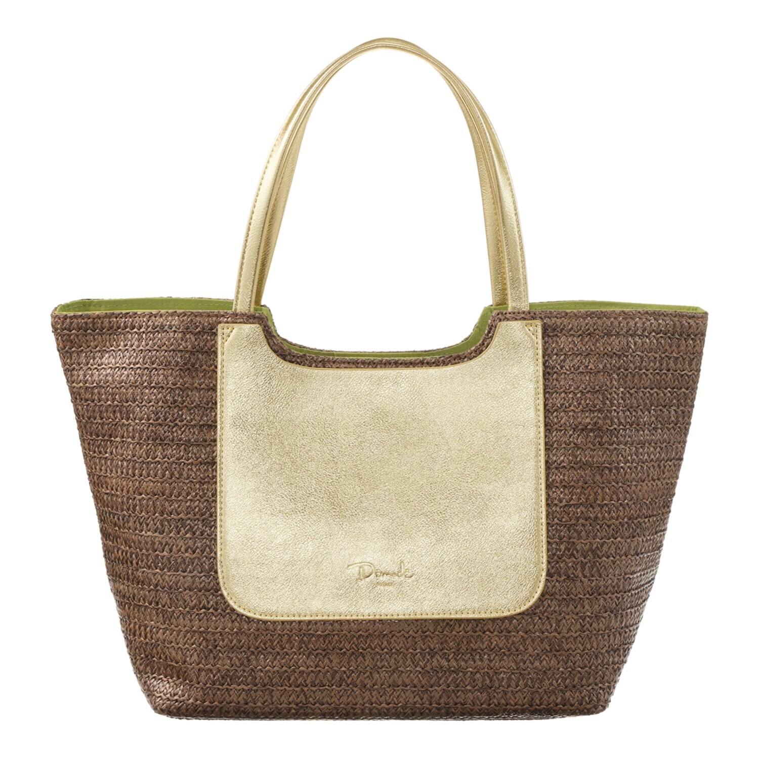 デモデ× マウド・ターサー 異素材ミックス カゴバッグ “ペティーユ”