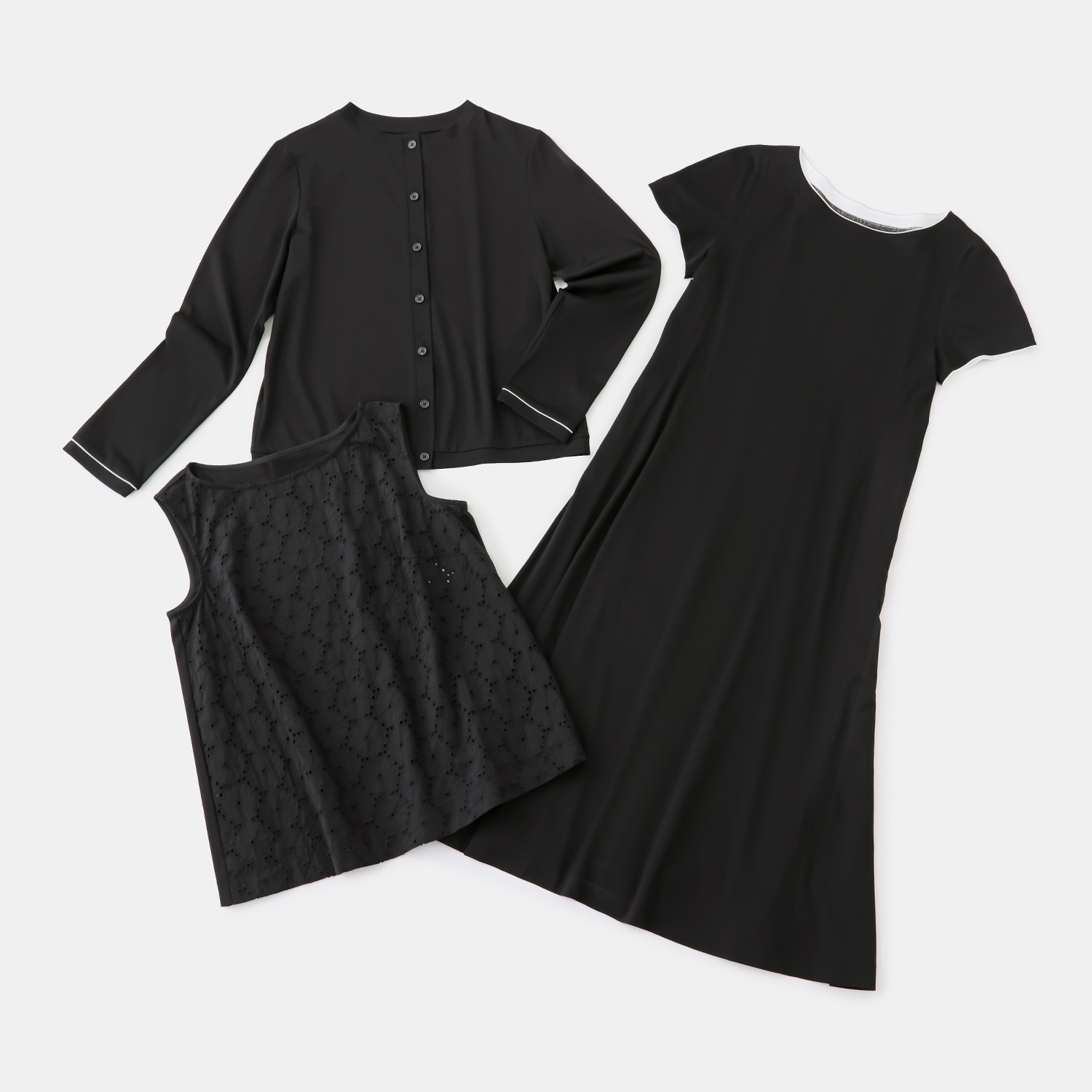 モカサン　ジュンコシマダ ＵＶカット・接触冷感 ワンピース＆ カーディガン＆ブラウス 夏のハッピーセット