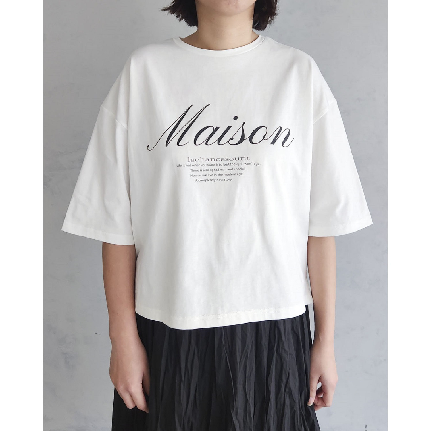 エピデミーク コットン１００％ 配色ロゴＴシャツ