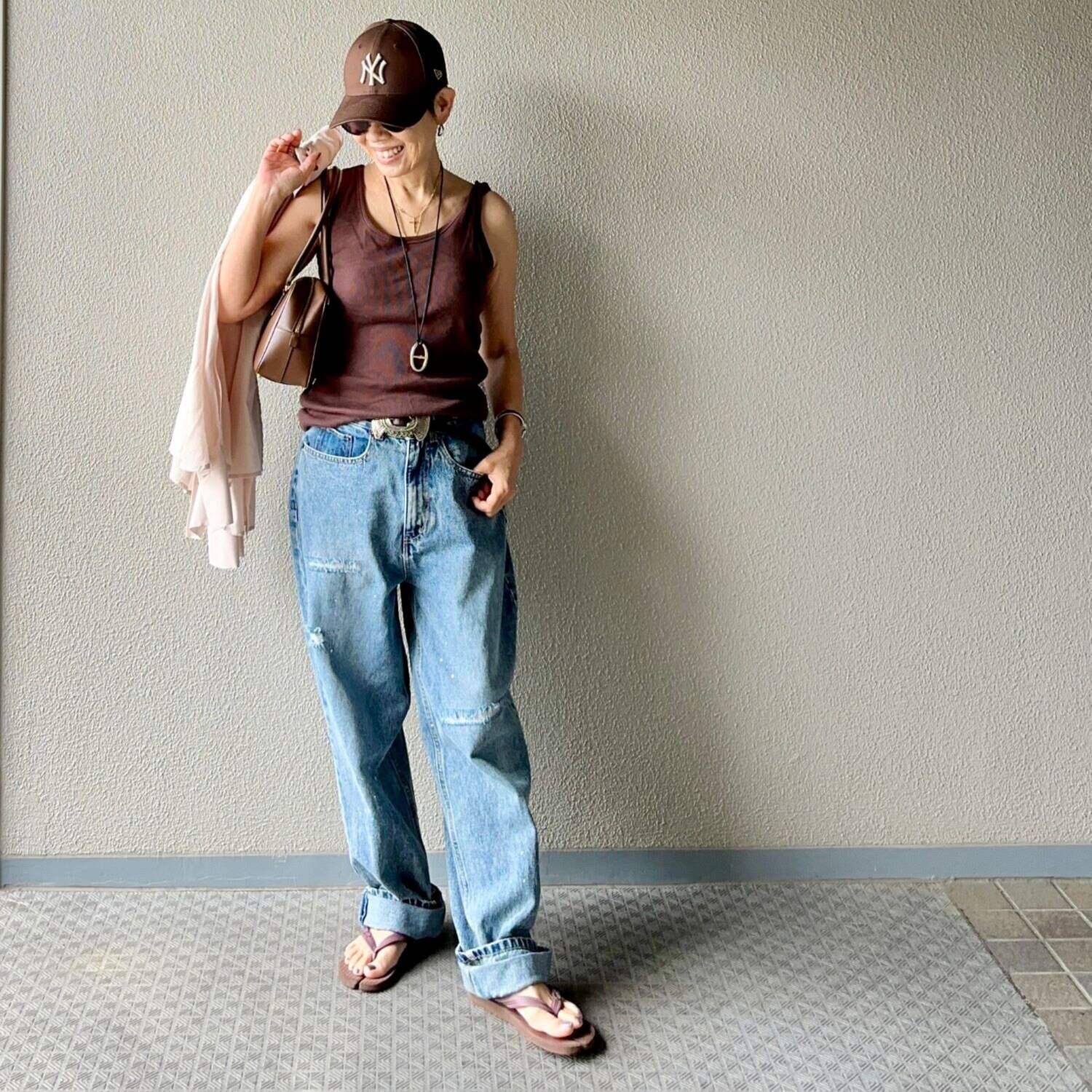 ラソエヌサーティスリー ディグリーズ テレコタンクトップ