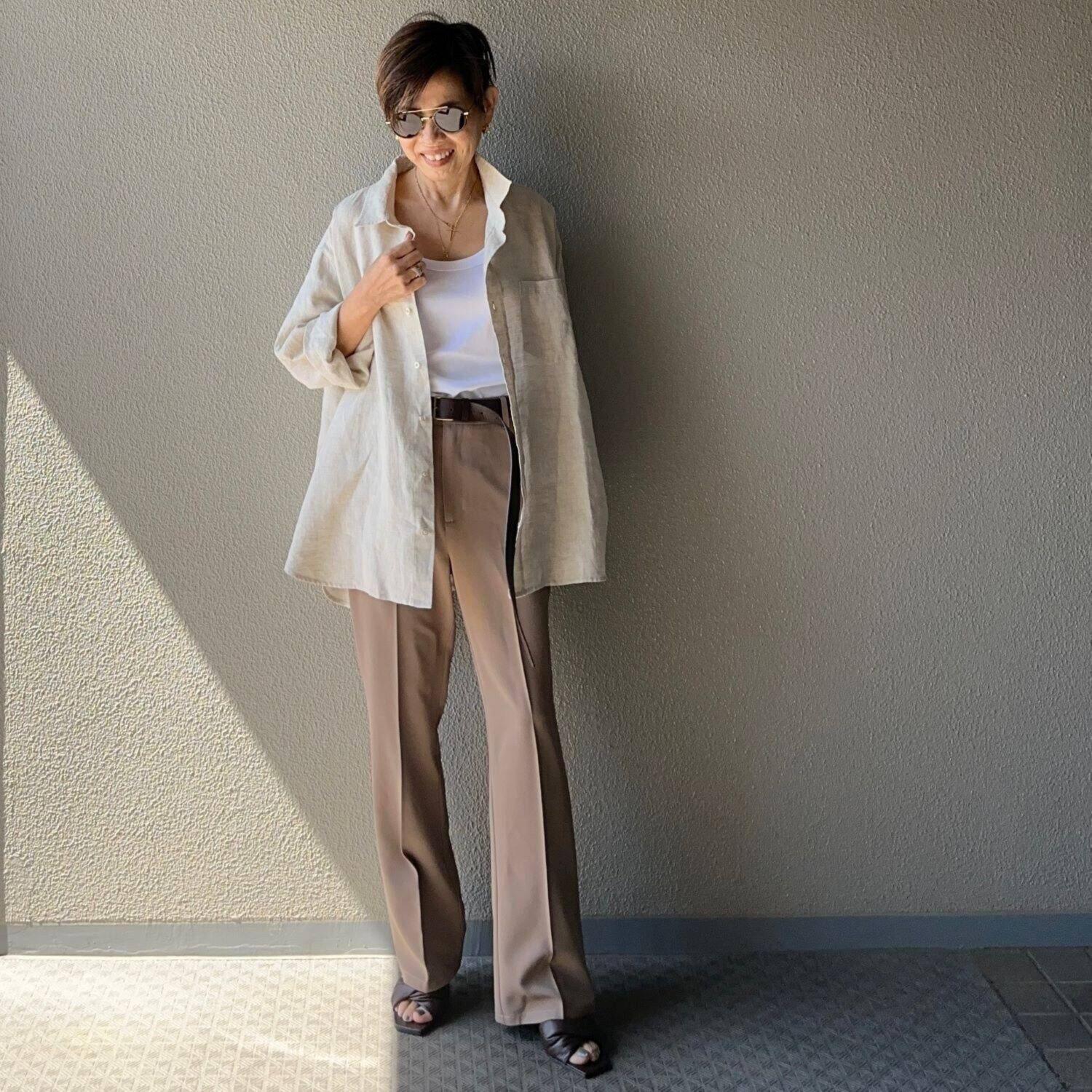 ラソエヌサーティスリー ディグリーズ テレコタンクトップ