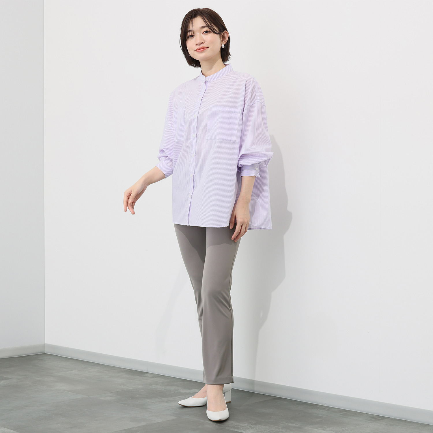 上質ごこち 接触冷感 ソアロン ストレートパンツ ２本セット ＜股下７０ｃｍ＞