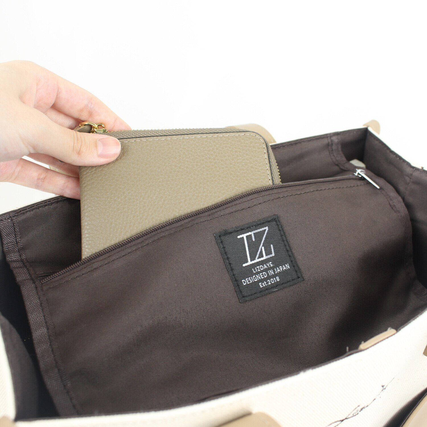 リズデイズ キャンバス 縦型トートバッグ