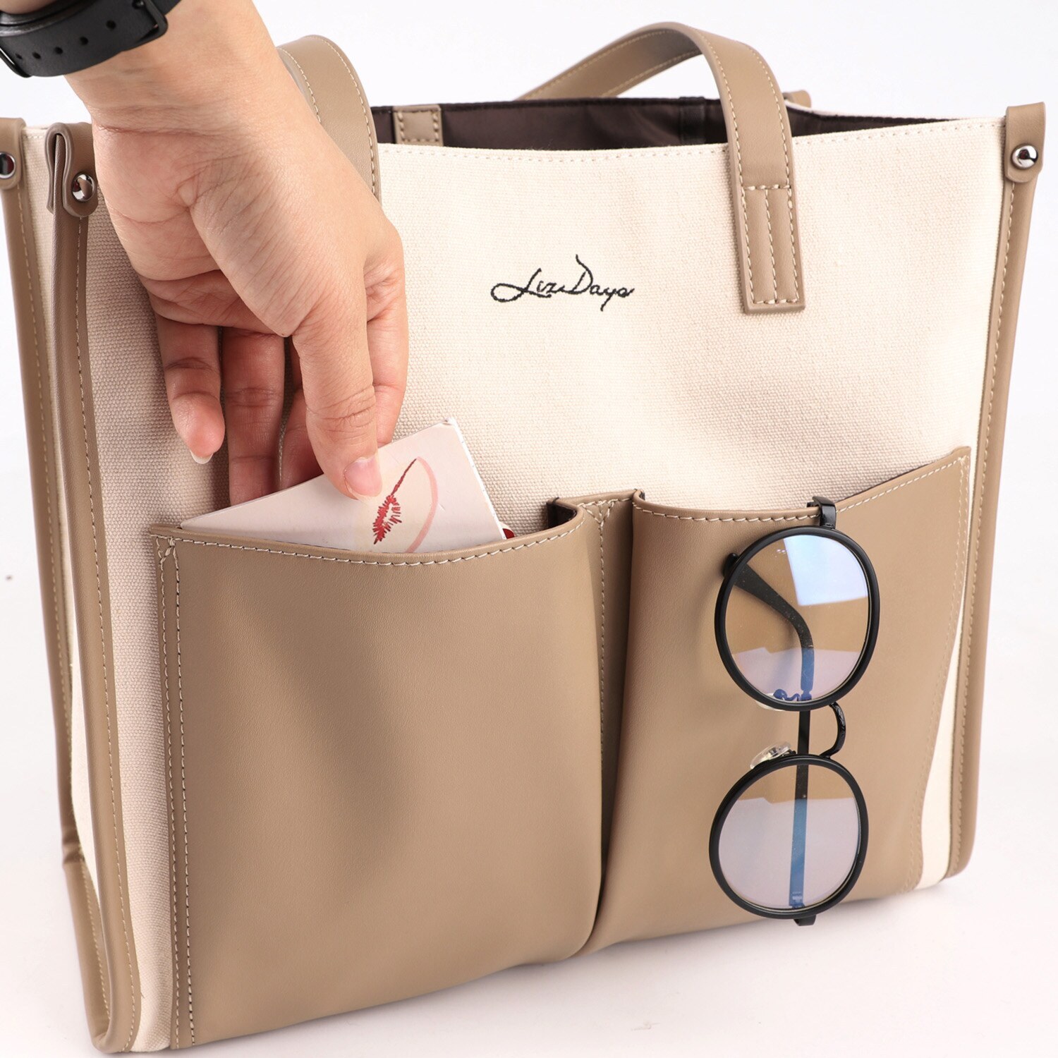 リズデイズ キャンバス 縦型トートバッグ