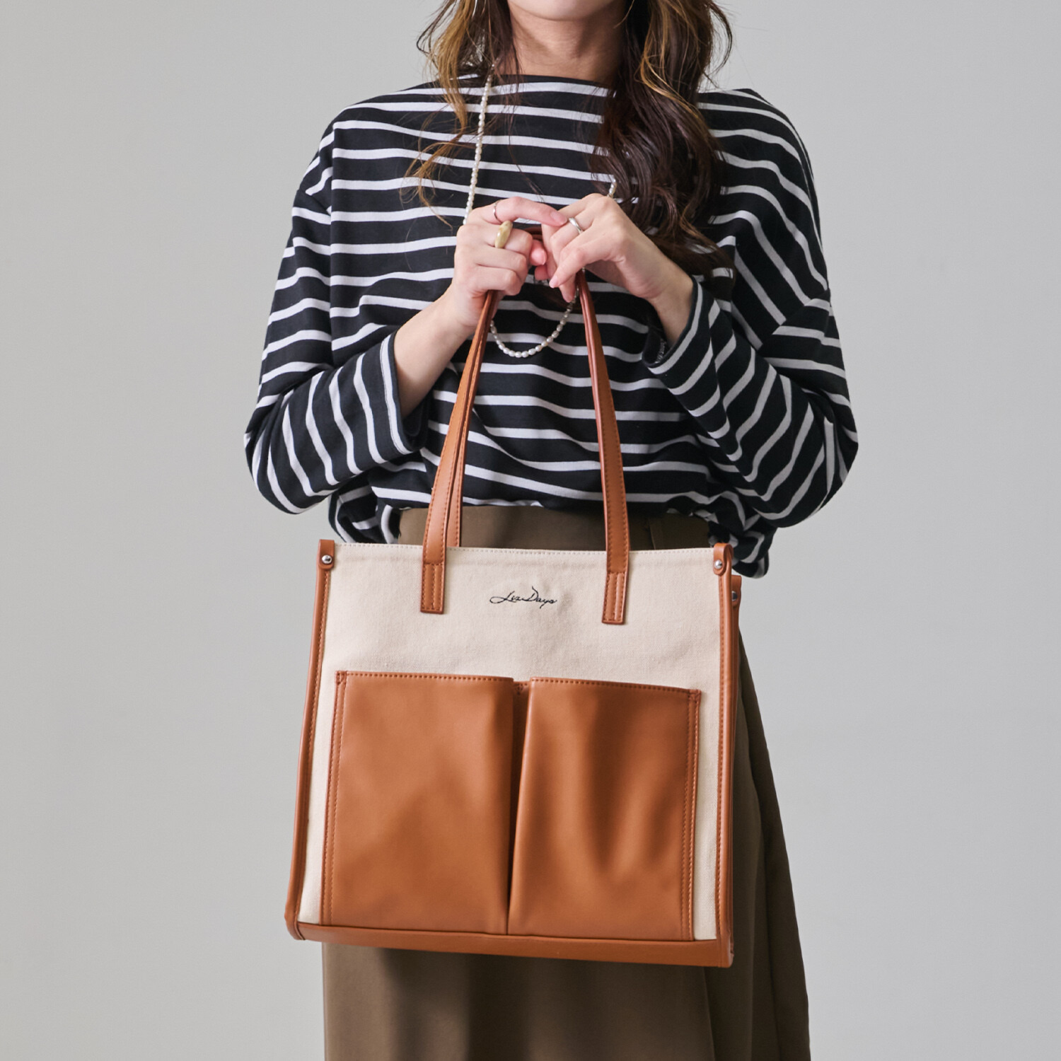 リズデイズ キャンバス 縦型トートバッグ