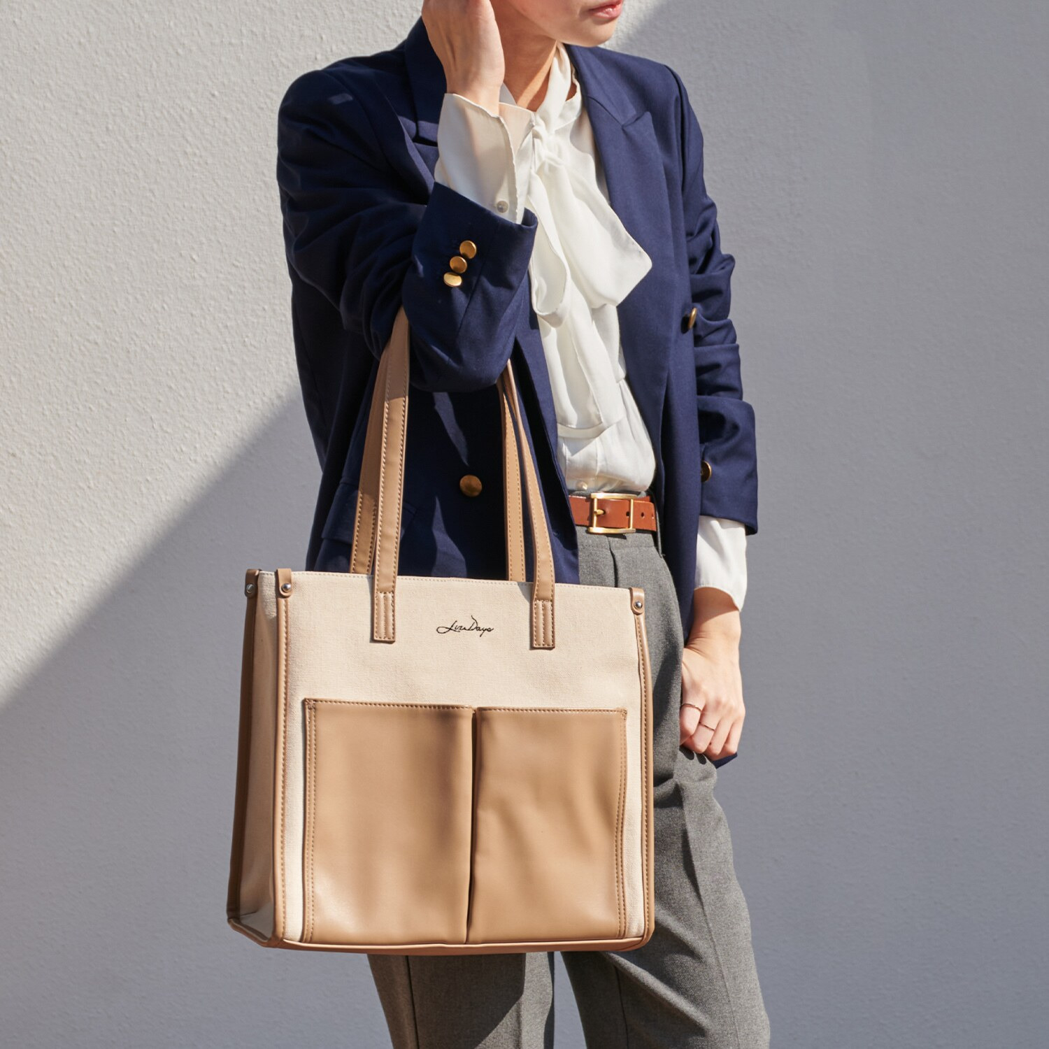 リズデイズ キャンバス 縦型トートバッグ