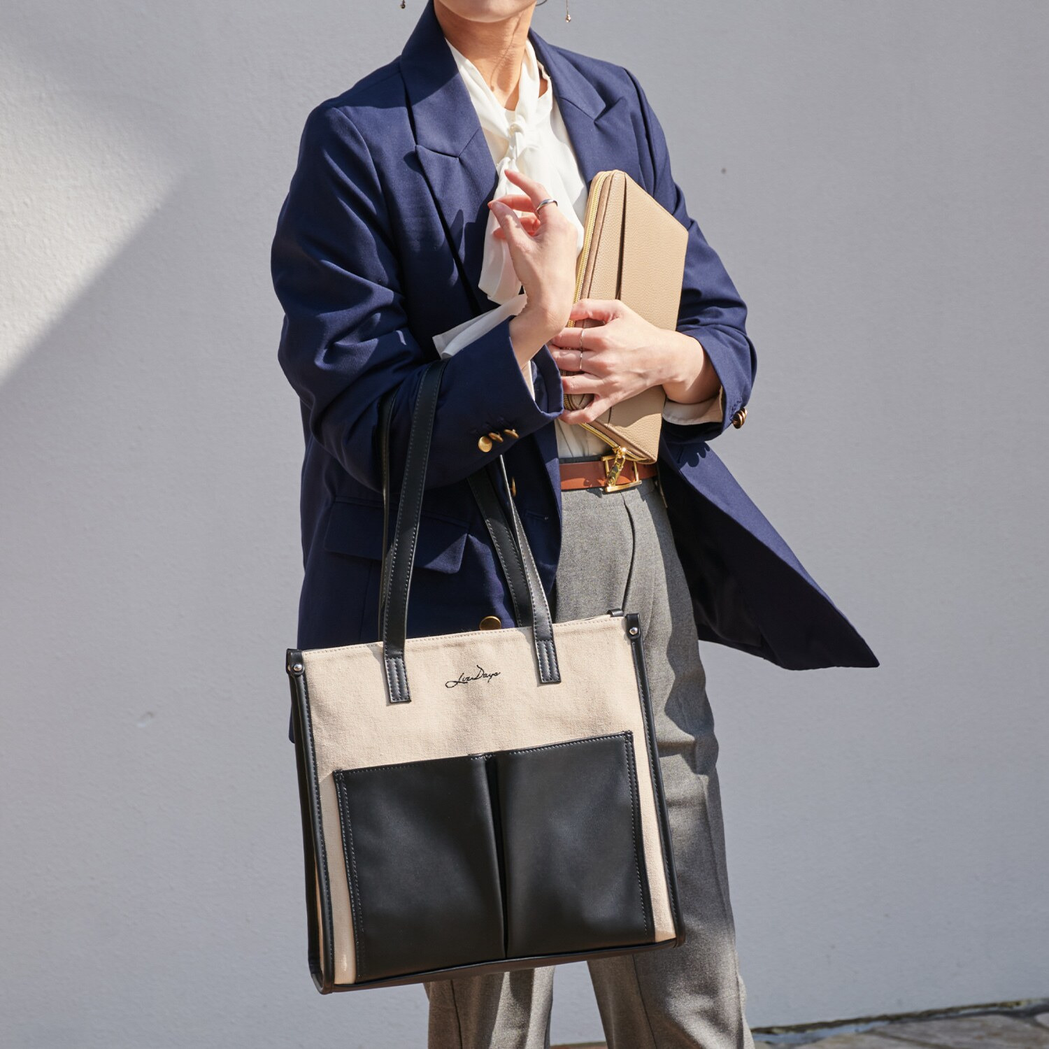 リズデイズ キャンバス 縦型トートバッグ