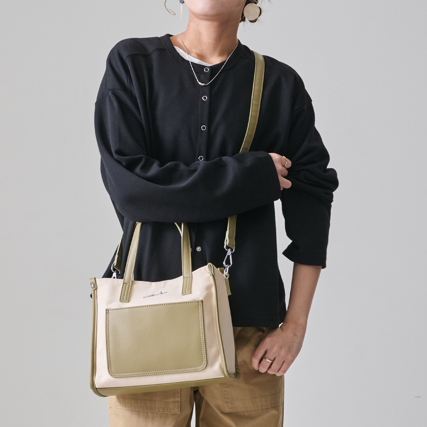 リズデイズ キャンバス ２ウェイミニトートバッグ