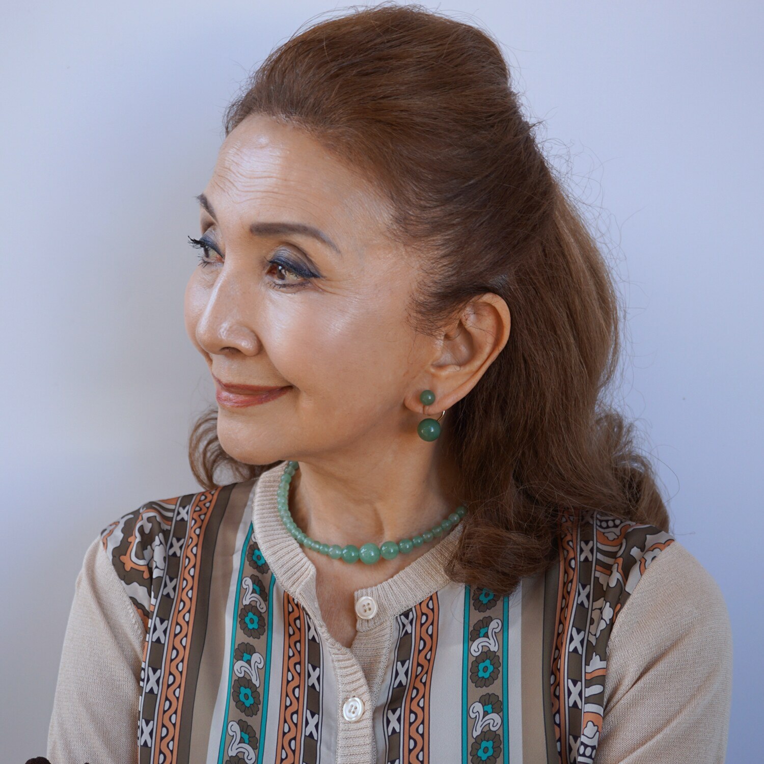 マダムヒロコ ジェムストーン しなやかワイヤー グラデーションネックレス “キャンディージェム”