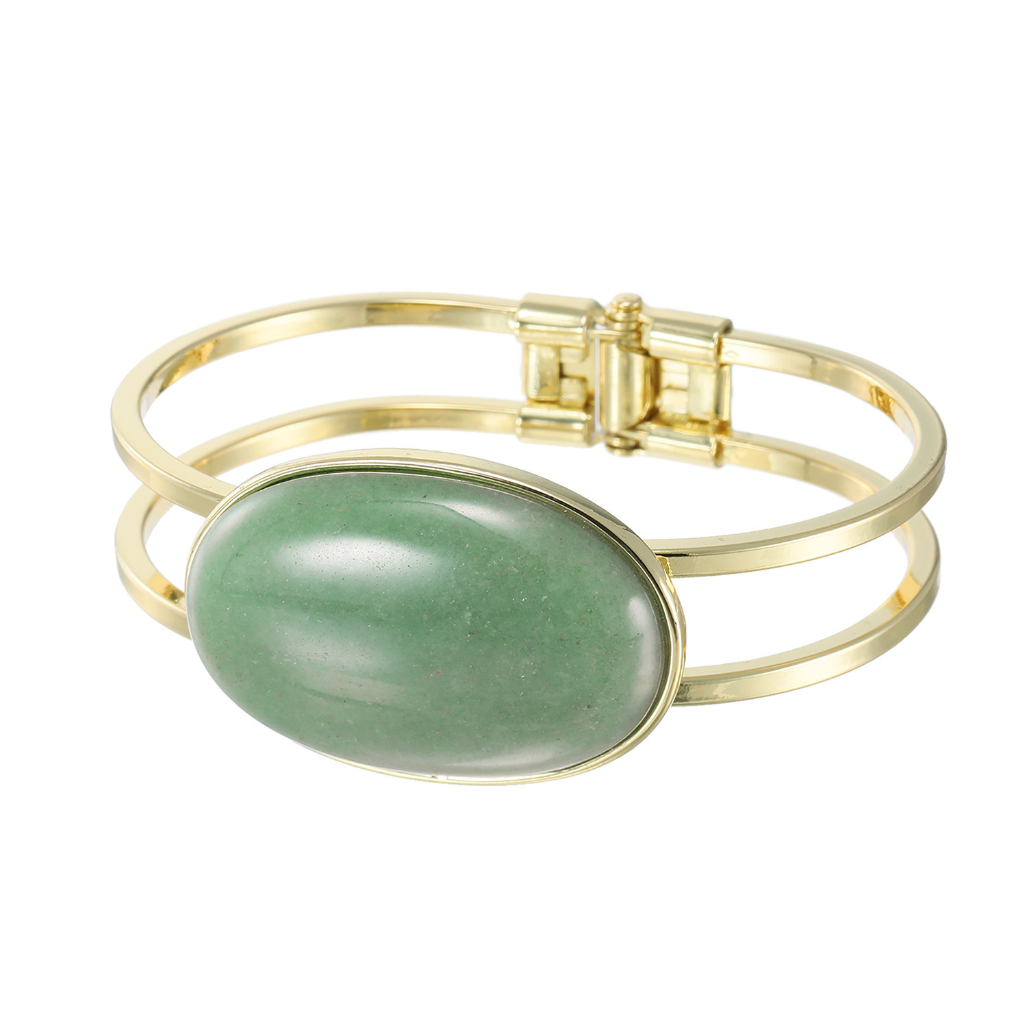 マダムヒロコ ジェムストーン オーバルカボション ボリュームバングル “キャンディージェム”