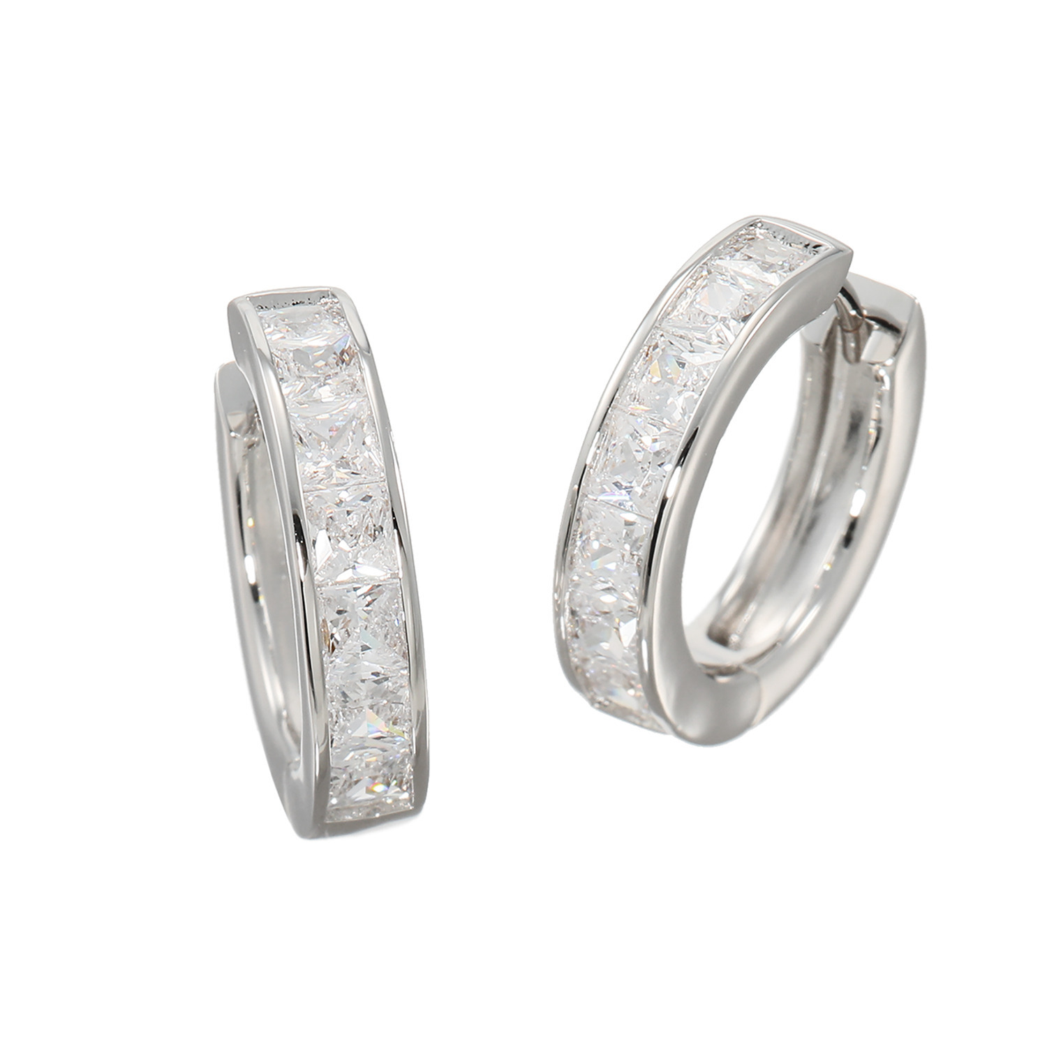 マダムヒロコ プリンセスカットＣＺ ラインデザイン イヤリング／ピアス “プリンセスライン”