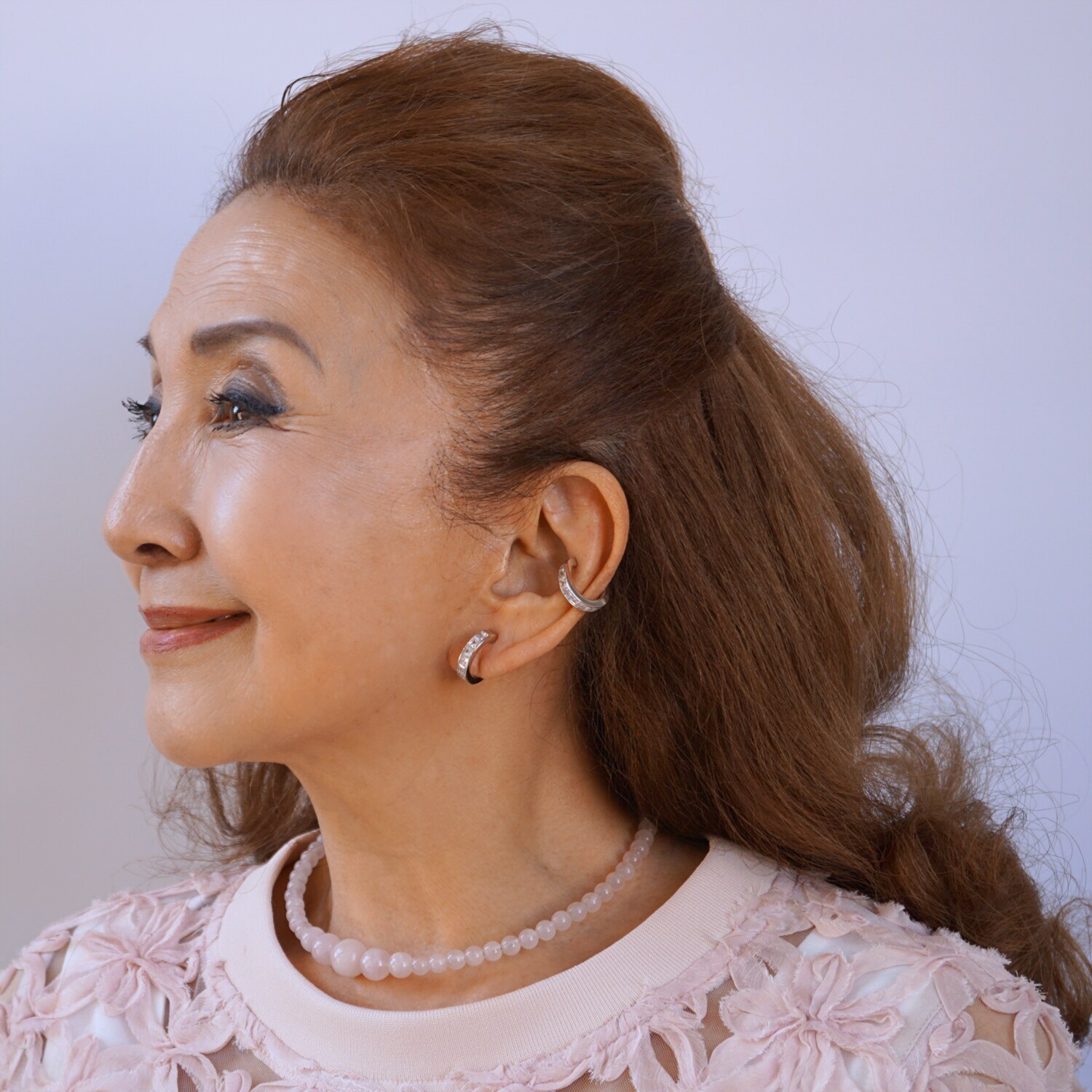 マダムヒロコ プリンセスカットＣＺ ラインデザイン イヤリング／ピアス “プリンセスライン”