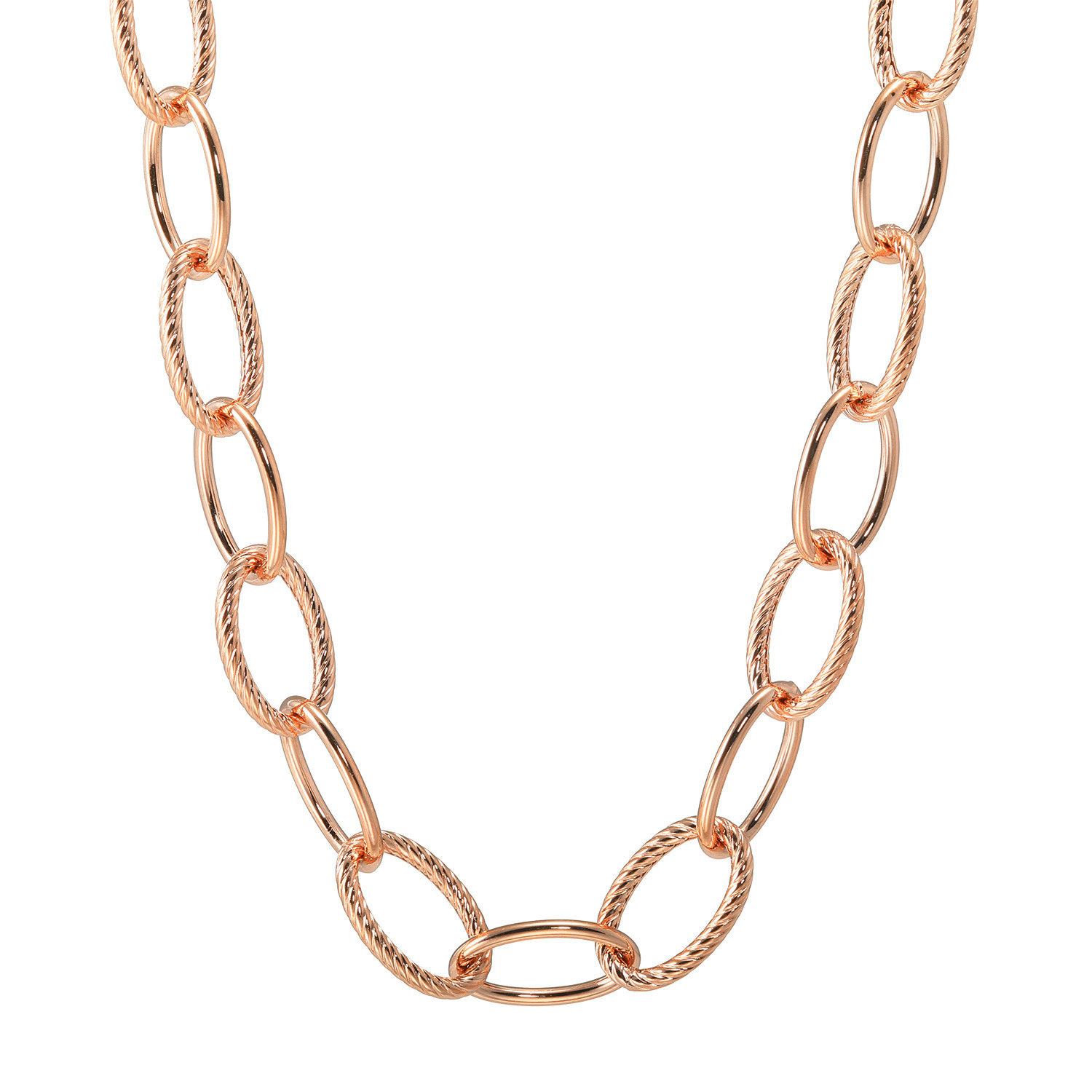 ローザリュール ツイストオーバル チェーンネックレス
