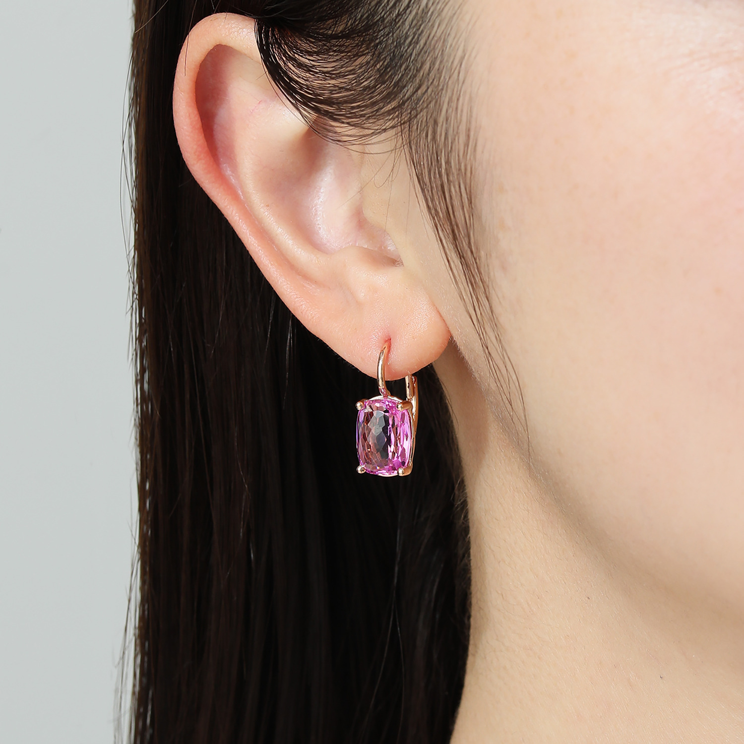 ローザリュール カラーストーン モザイクカット ピアス