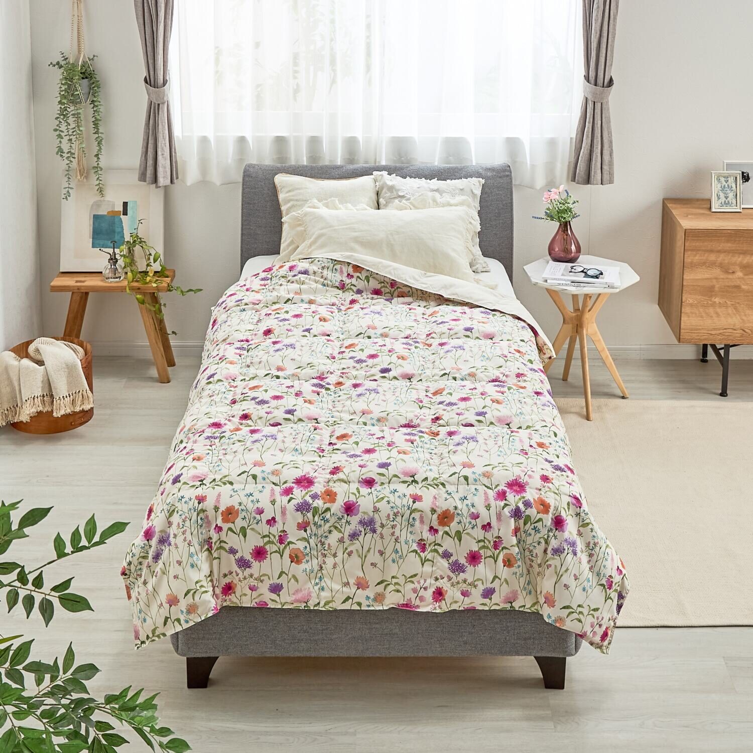 ｎｉｓｈｉｋａｗａ　西川 英国産ダウン使用 洗える・防ダニ ふわふわダウンケット ＜シングル＞