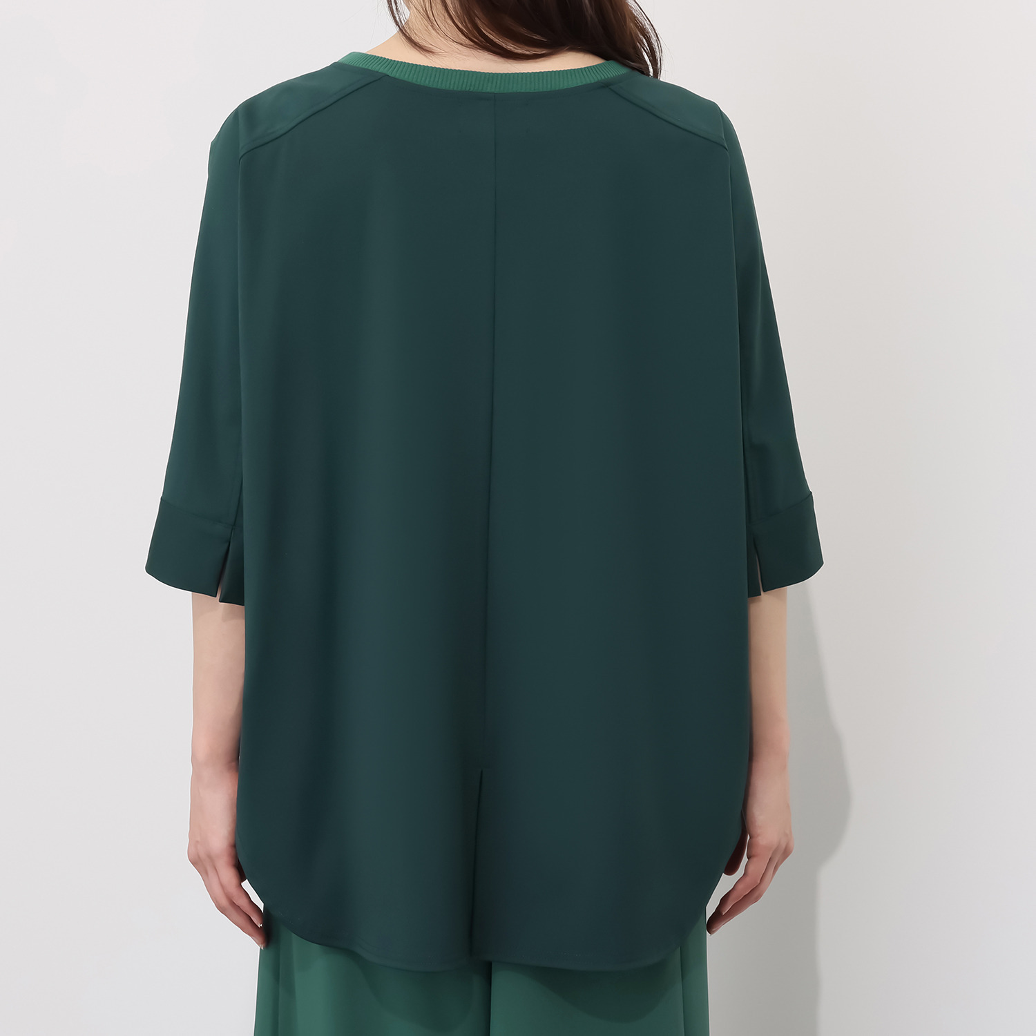 シーン 異素材コンビ ドルマンスリーブ プルオーバー